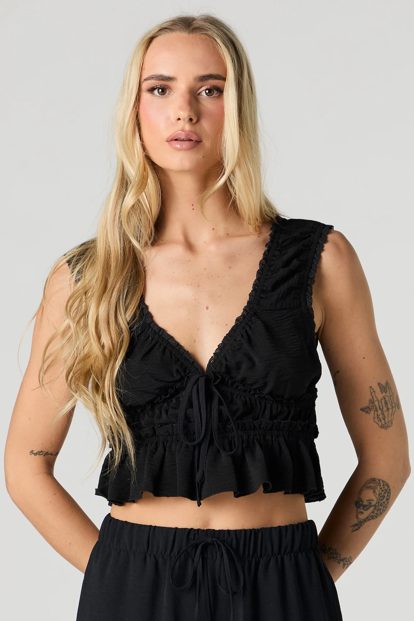 Shirred Babydoll Tank - Image 7