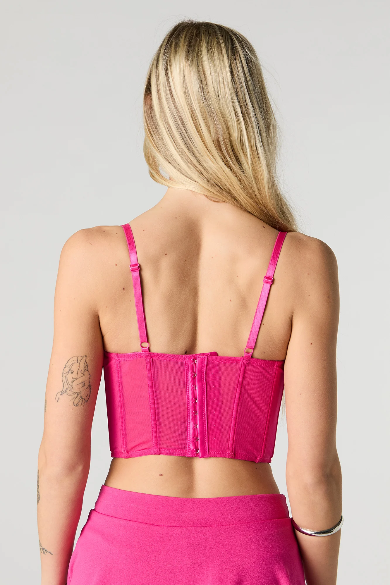 Mesh Ruched Corset Tank - Image 11