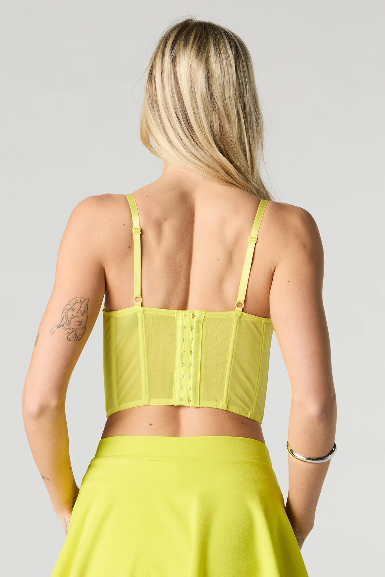 Mesh Ruched Corset Tank - Image 5