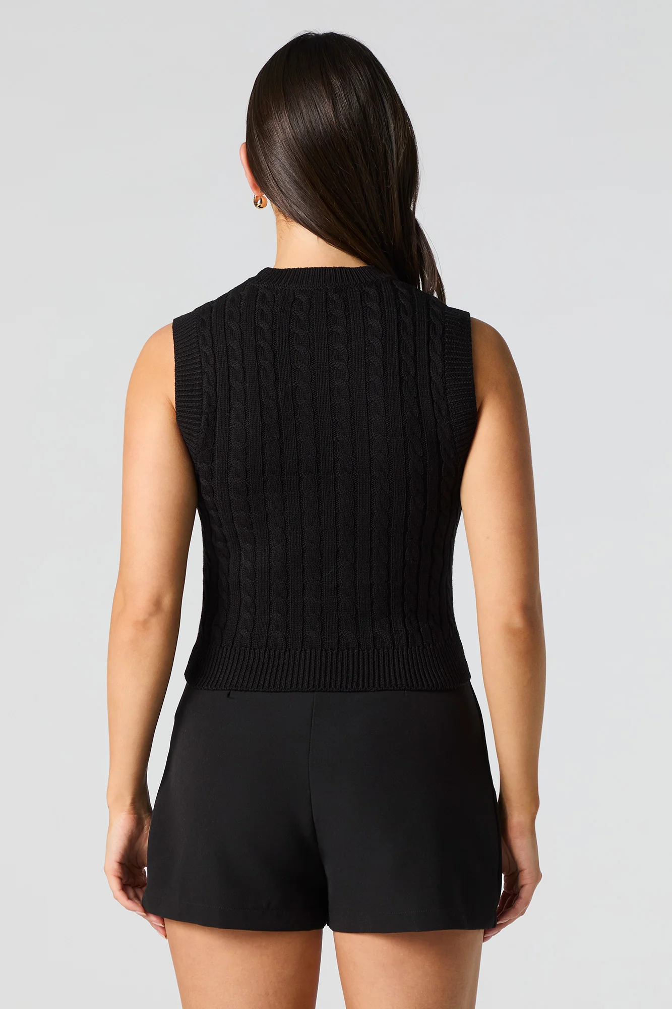 Veste en tricot torsadé avec motif brodé - Image 5