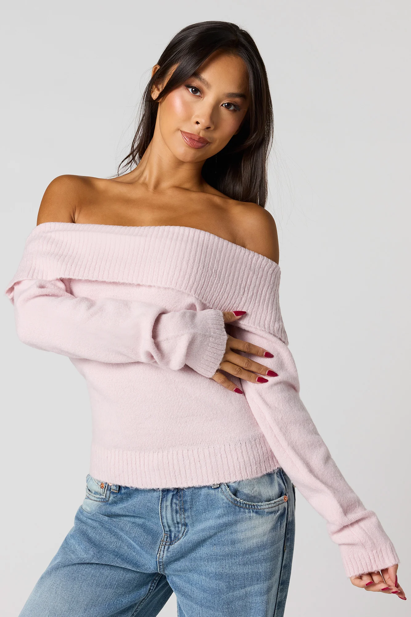 Mossy Off Shoulder Sweater - Image 14