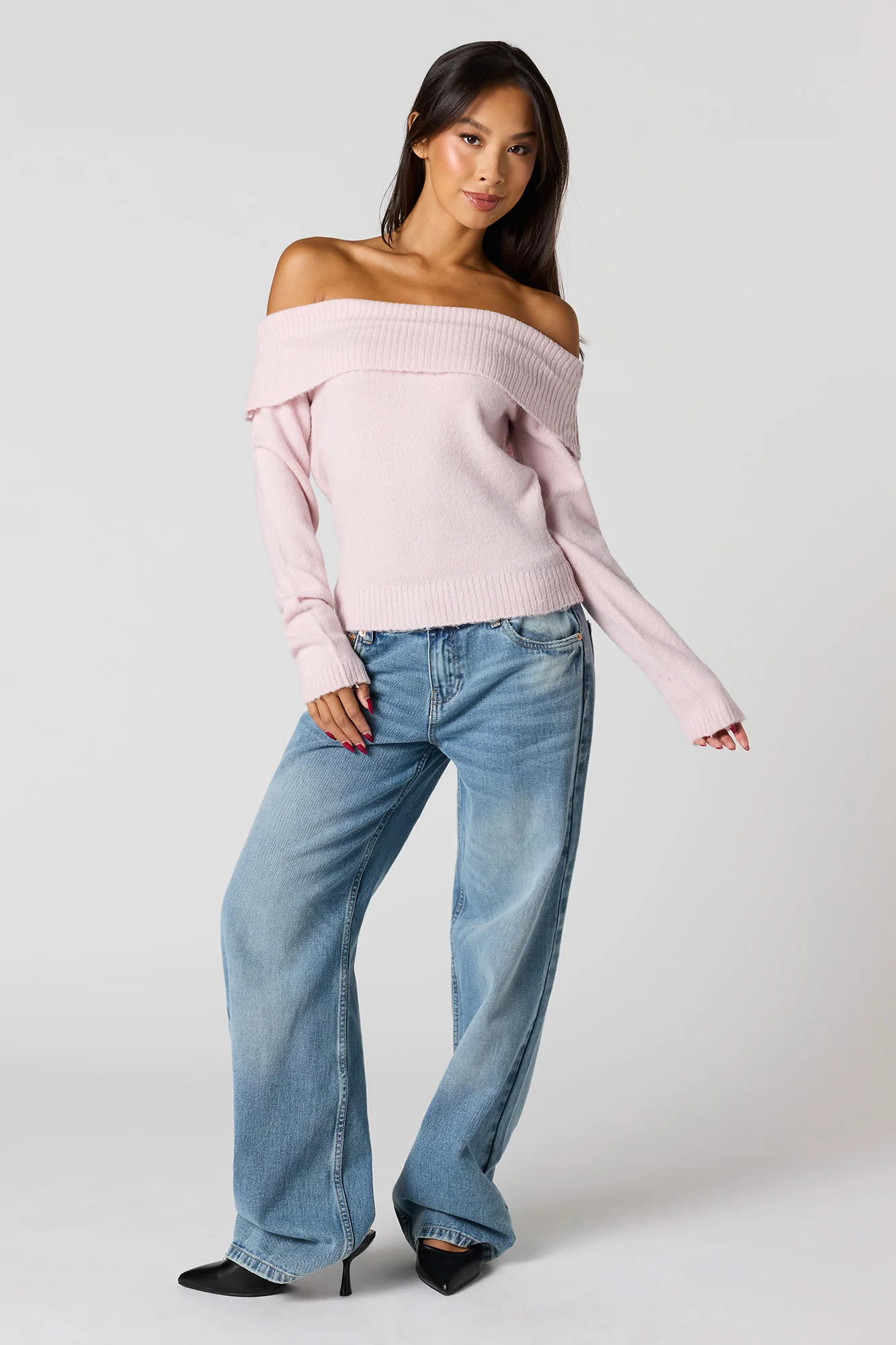 Mossy Off Shoulder Sweater - Image 16