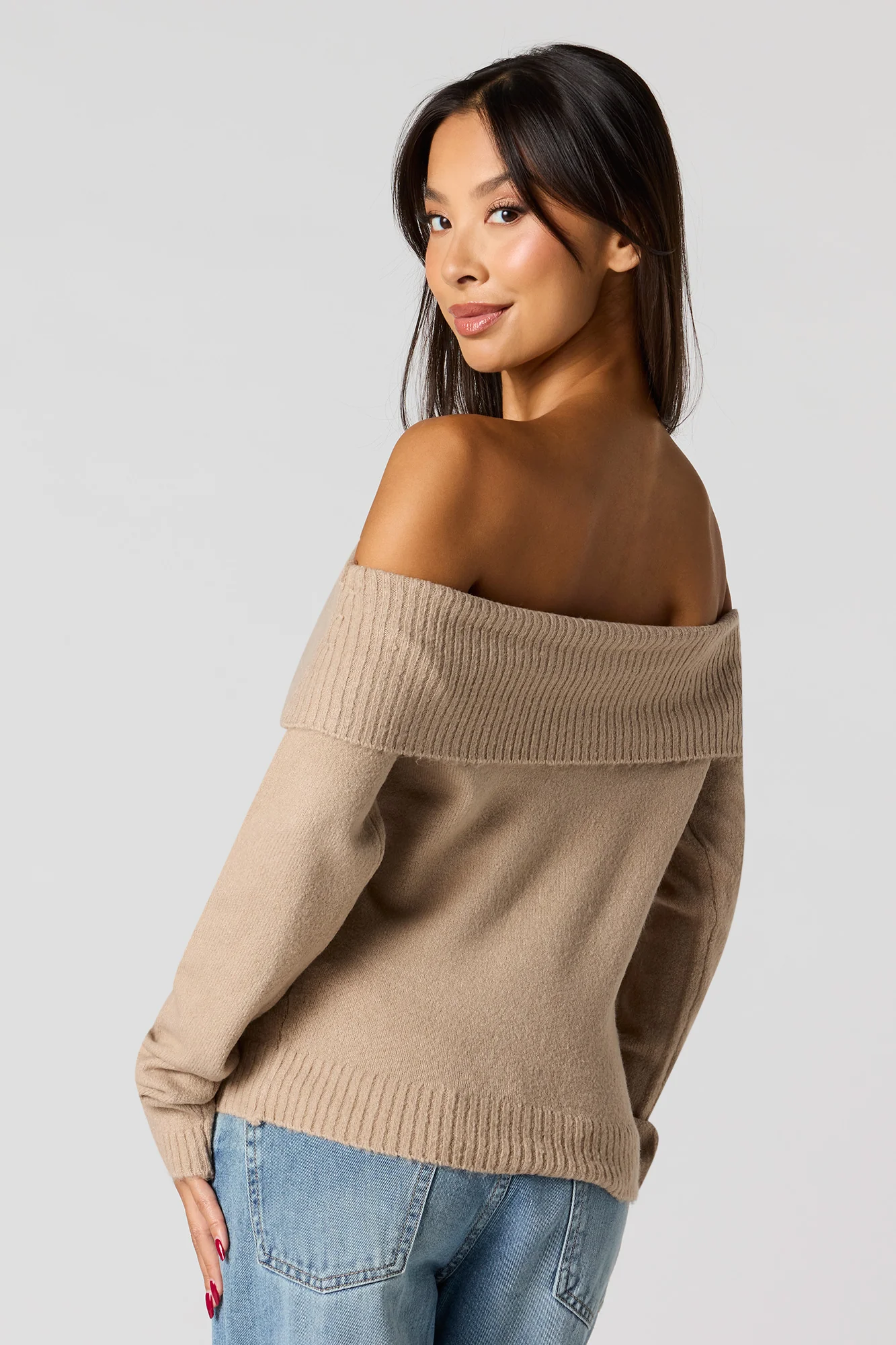 Mossy Off Shoulder Sweater - Image 2