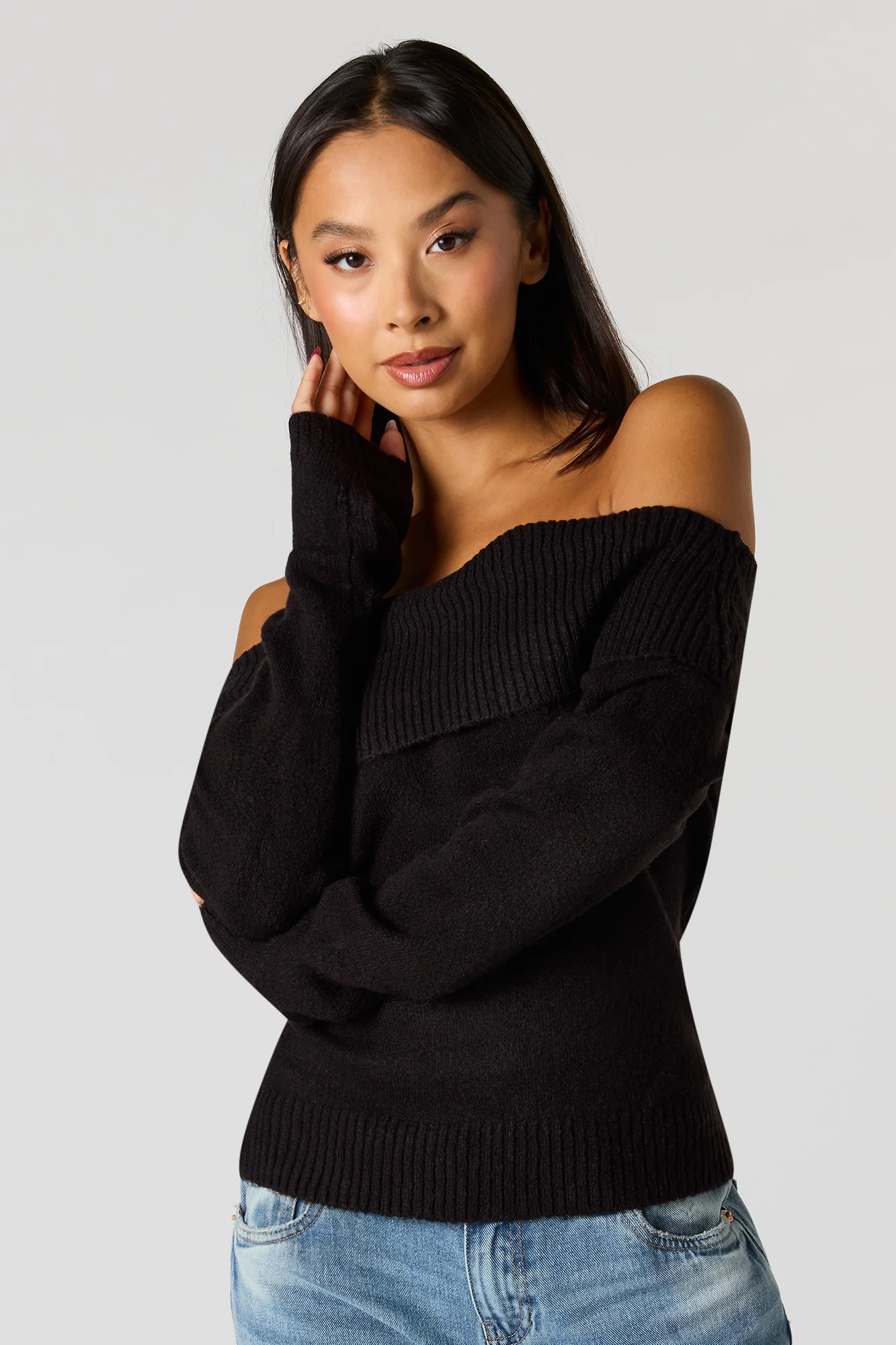 Mossy Off Shoulder Sweater - Image 8
