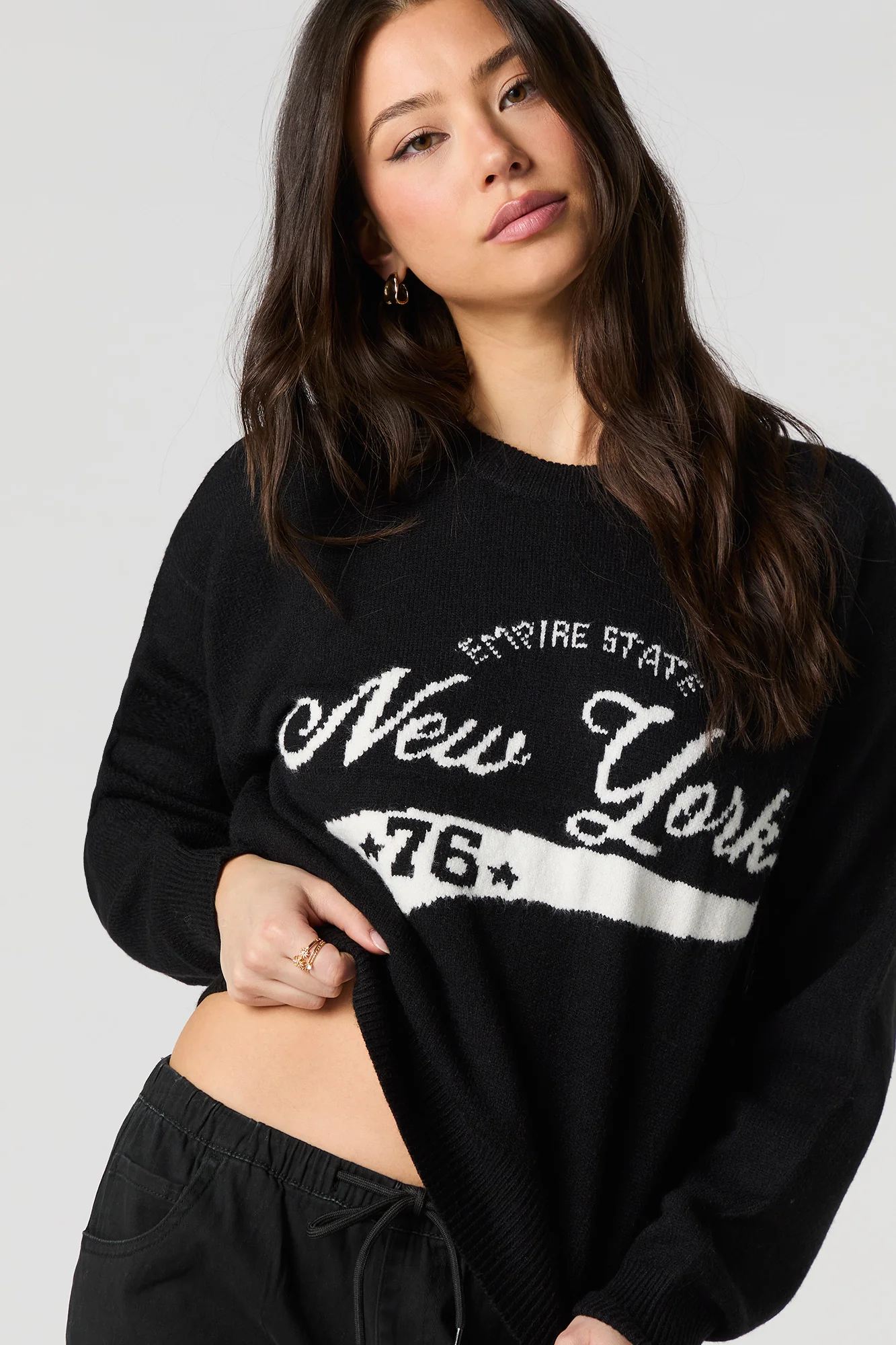 City Jacquard Knit Sweater - Image 5