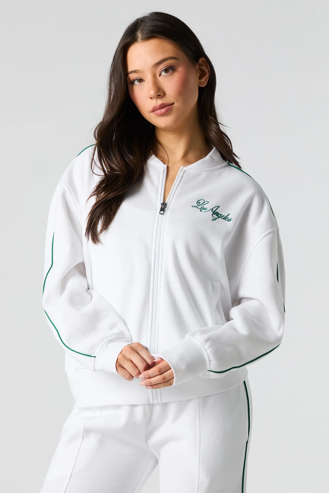 Active LA Embroidered Fleece Jacket - Image 9