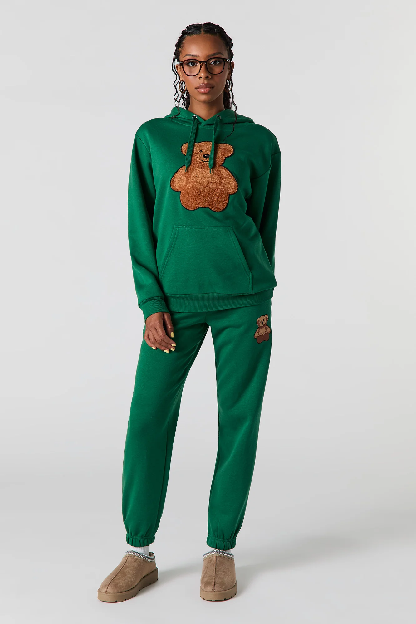 Teddy Bear Embroidered Classic Fleece Jogger