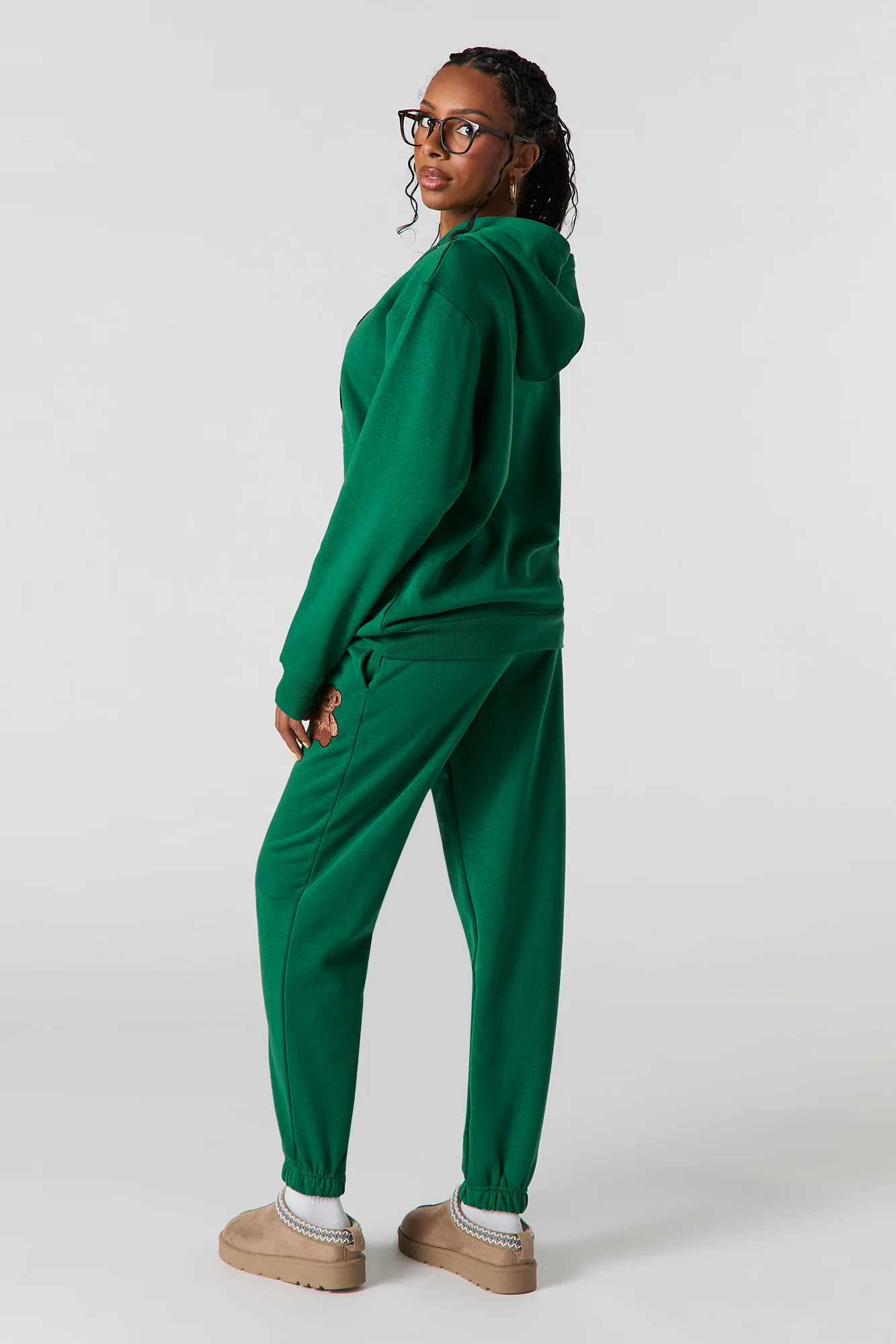 Teddy Bear Embroidered Classic Fleece Jogger - Image 3