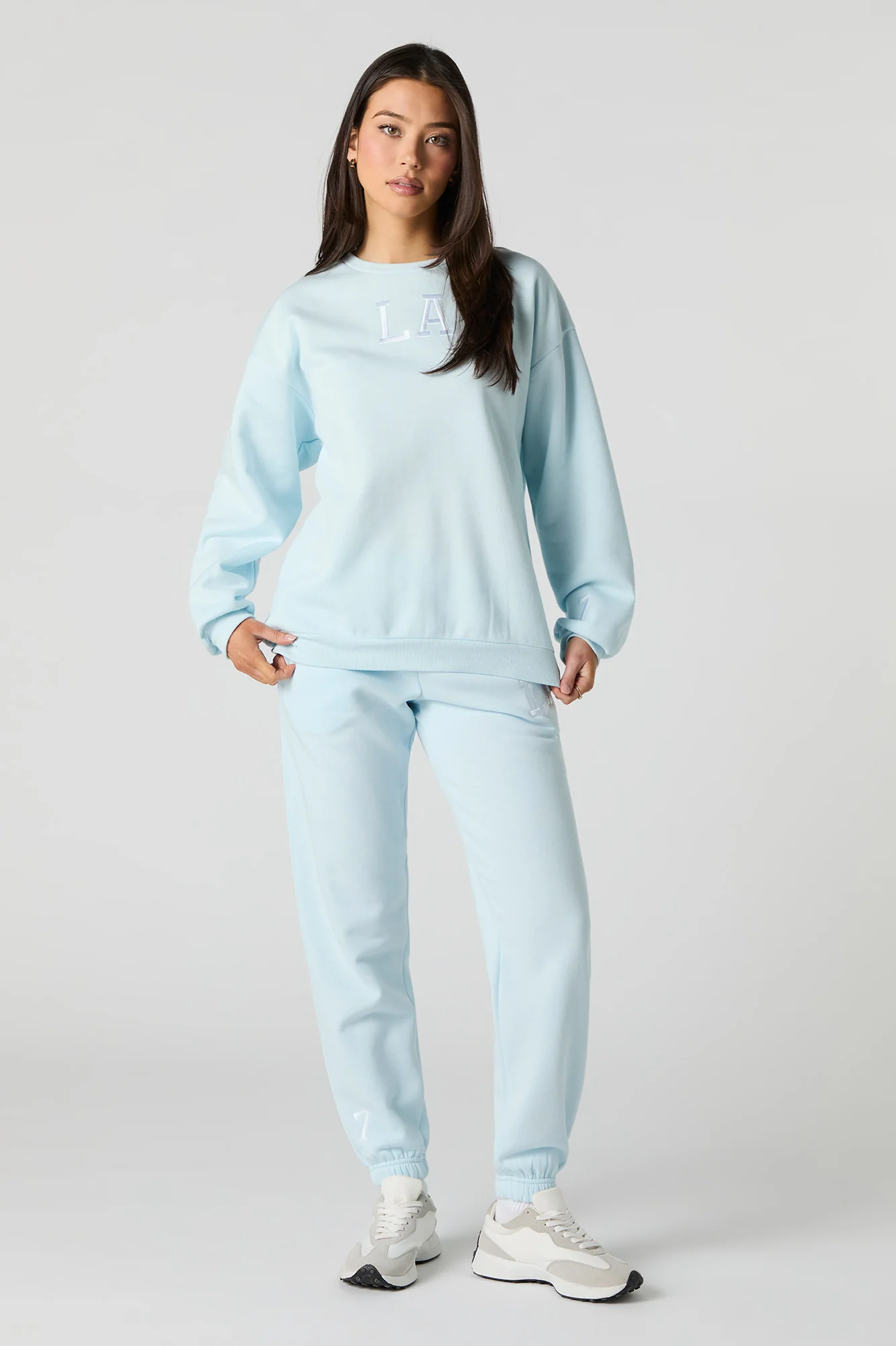 Jogger en molleton avec motif brodé City - Image 13