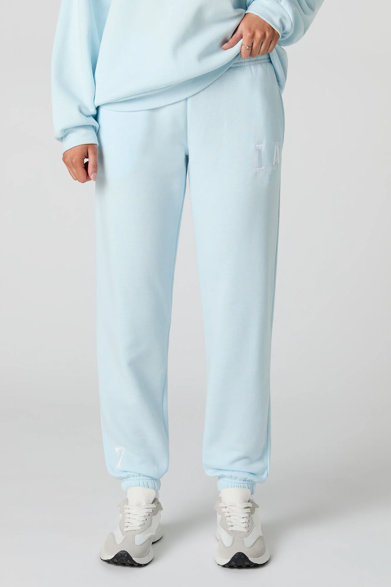 Jogger en molleton avec motif brodé City - Image 14