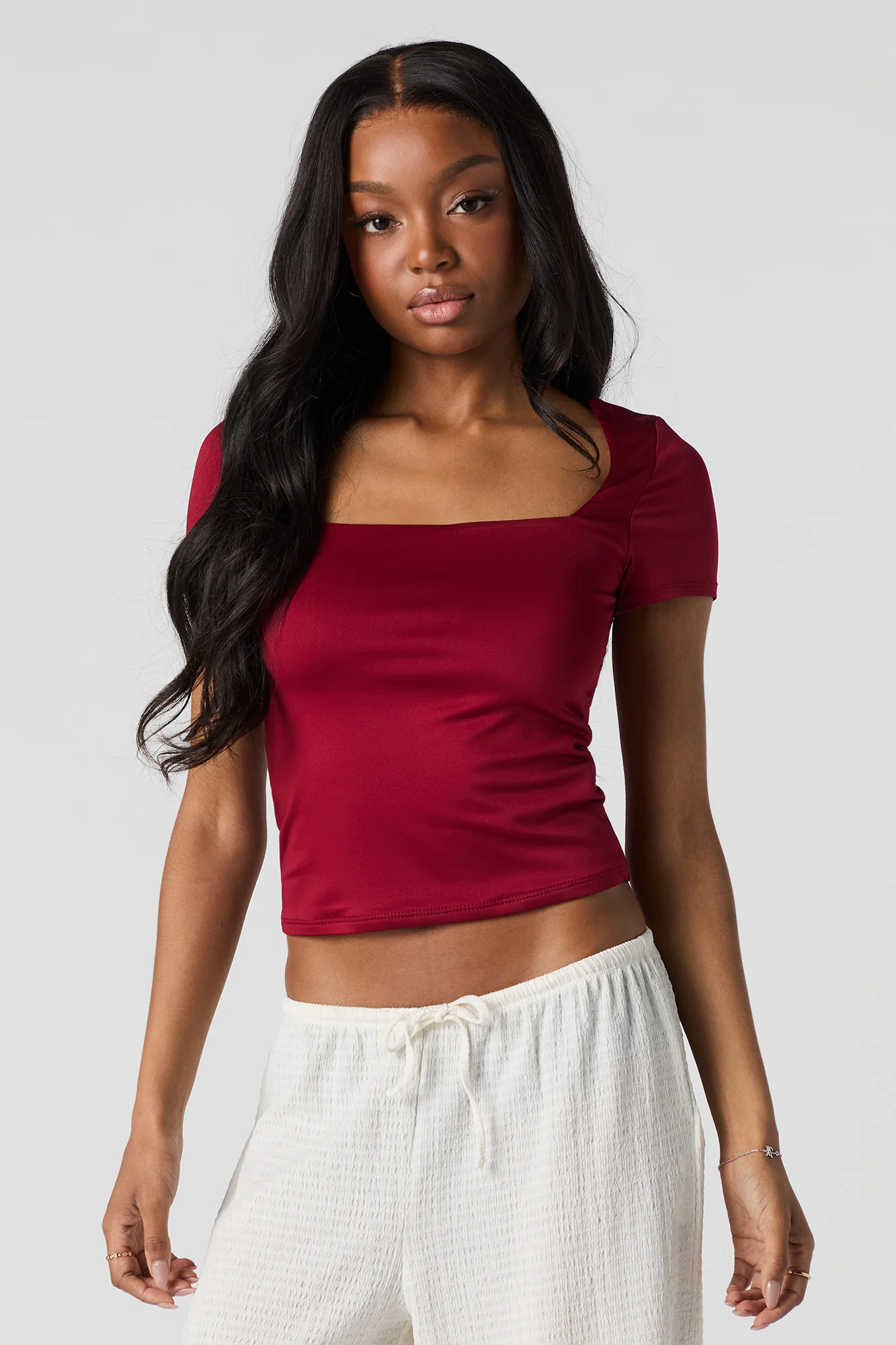 Contour Square Neck Short Sleeve Top - Image 19