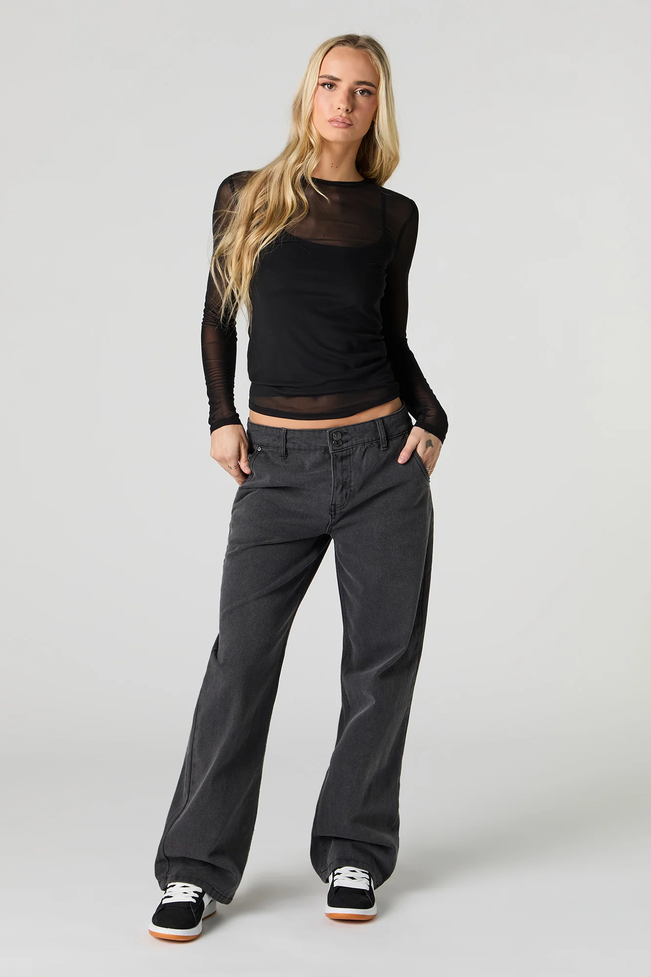 Mesh Long Sleeve Top - Image 9