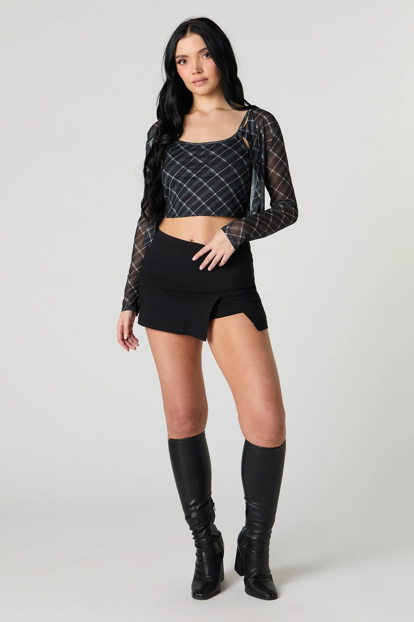 Mesh Cami & Cardigan 2 Piece Set - Image 9