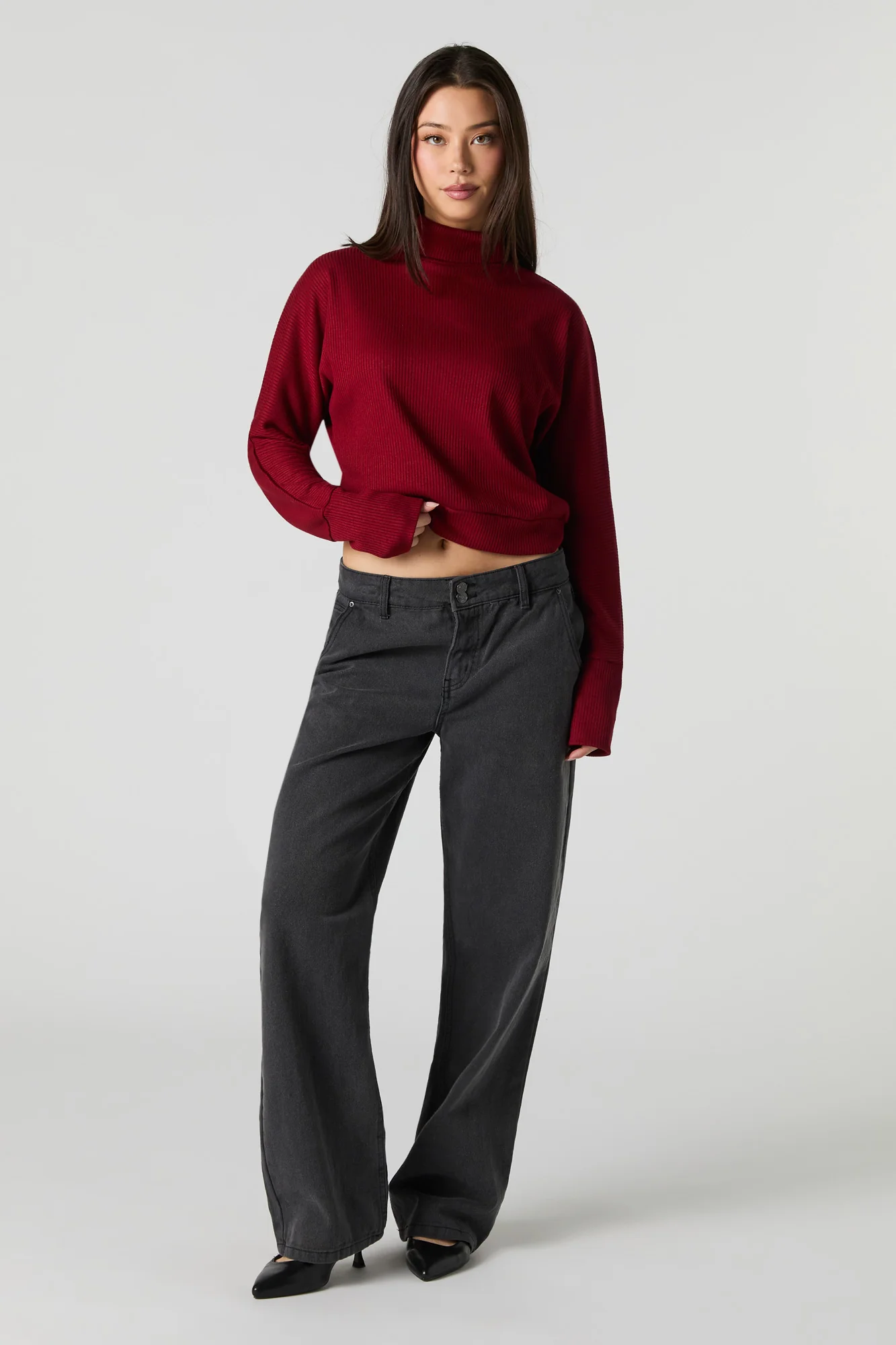 Ribbed Turtleneck Sweater - Image 15