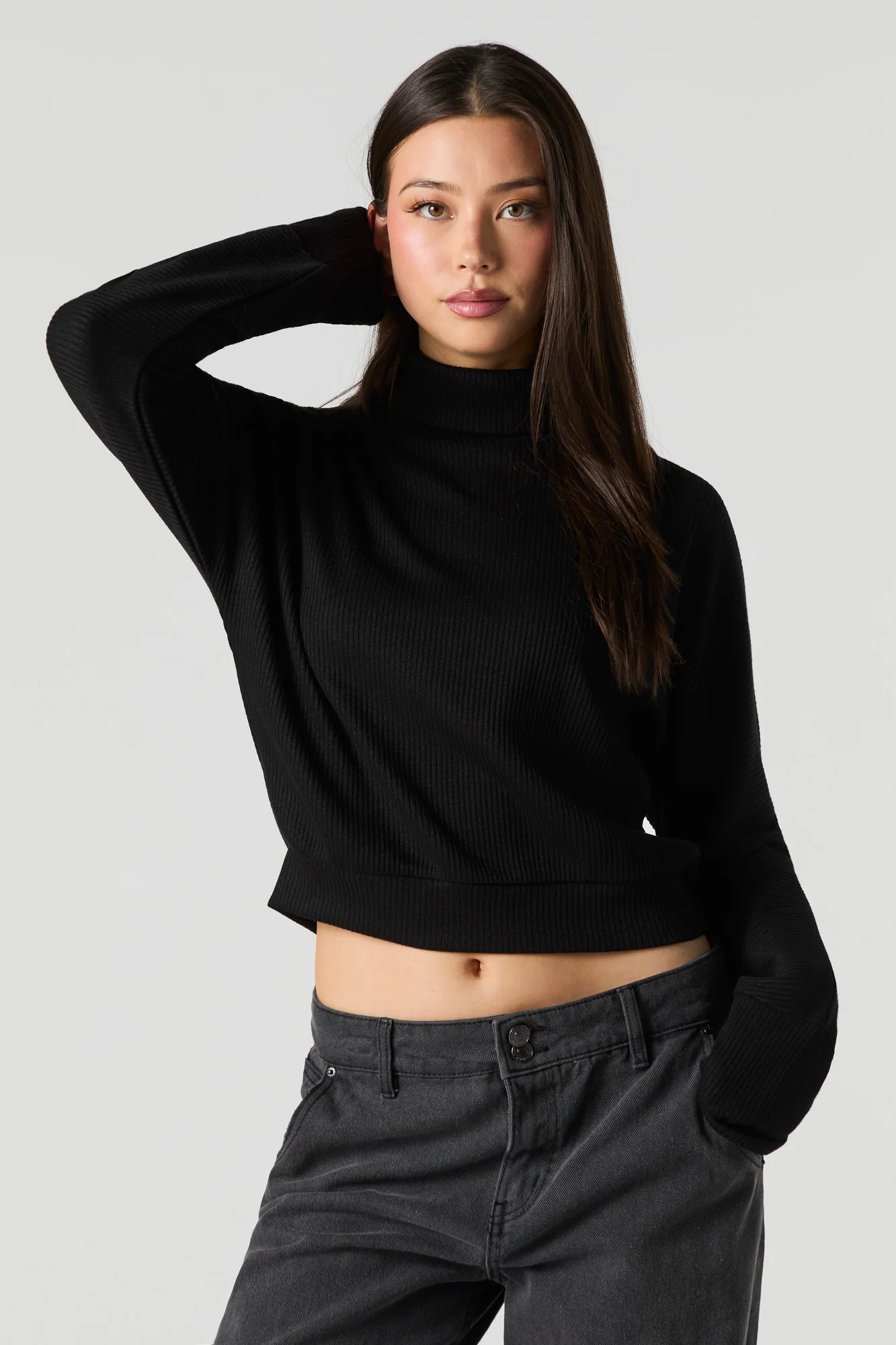 Ribbed Turtleneck Sweater - Image 4