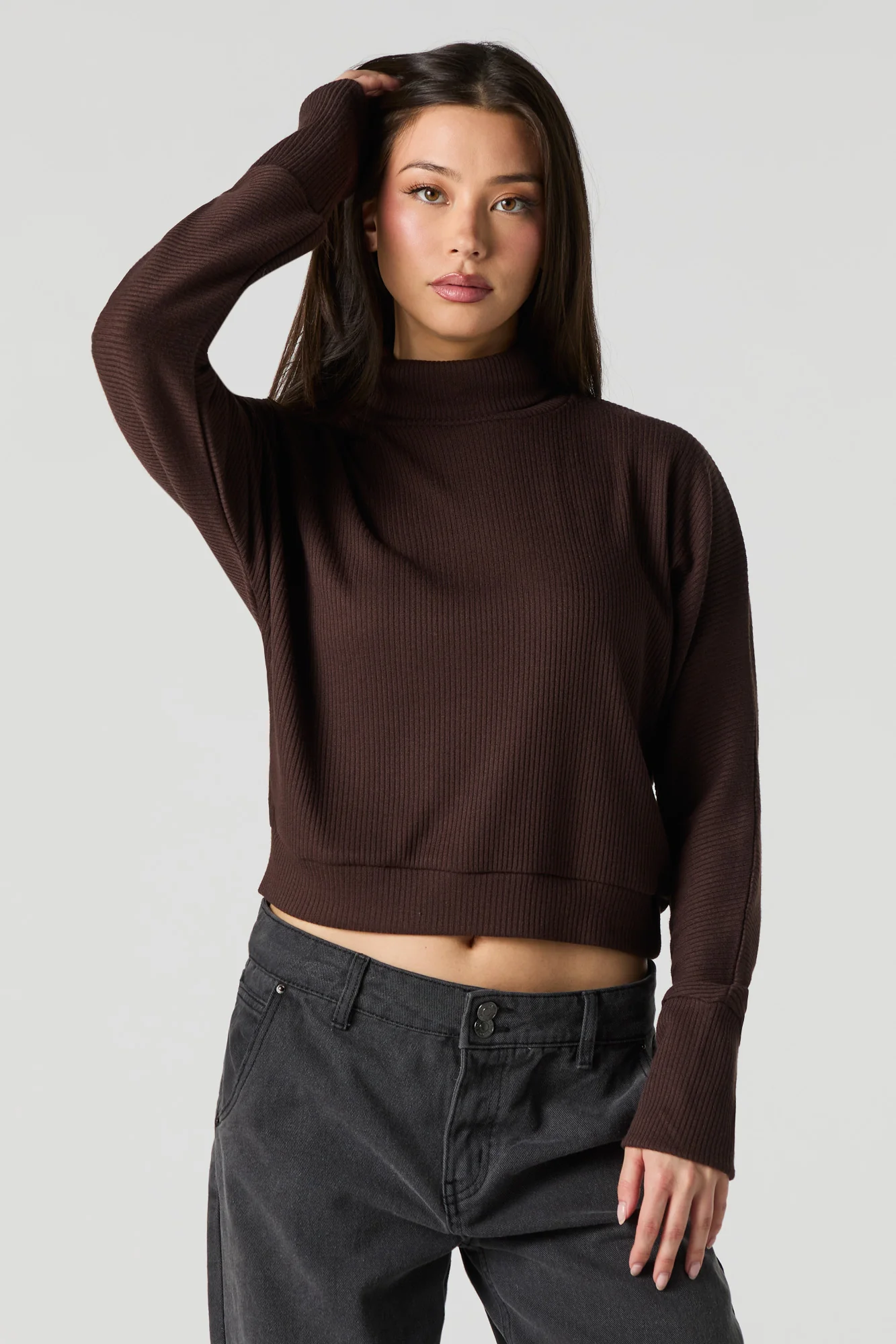 Ribbed Turtleneck Sweater - Image 7