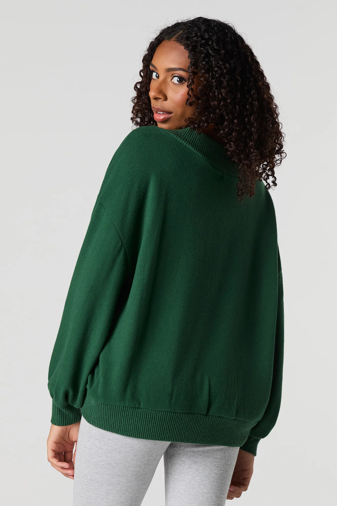 Wide V-Neck Sweater - Image 2