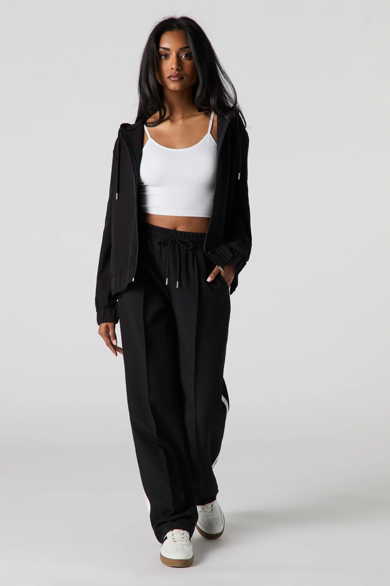 Active Side Striped Pleated Drawstring Pant - Image 4