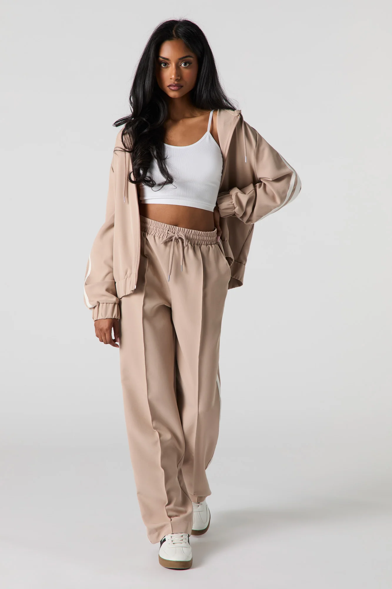 Active Side Striped Pleated Drawstring Pant - Image 7