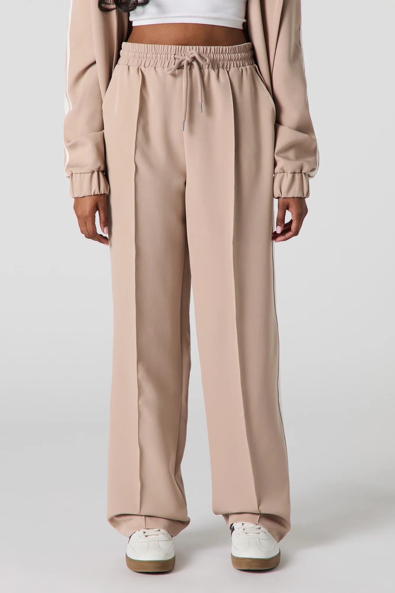 Active Side Striped Pleated Drawstring Pant - Image 8