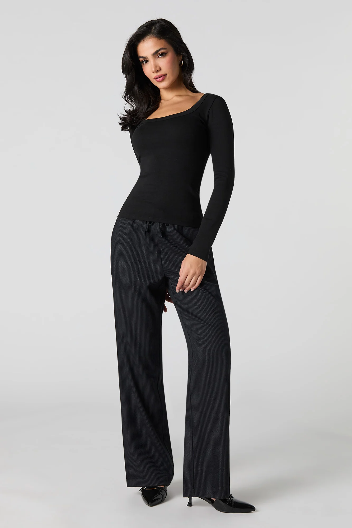 Pantalon habillé rayé - Image 4