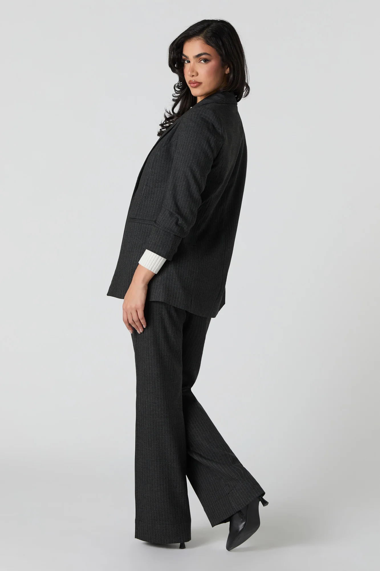 Drawstring Flare Dress Pant - Image 3