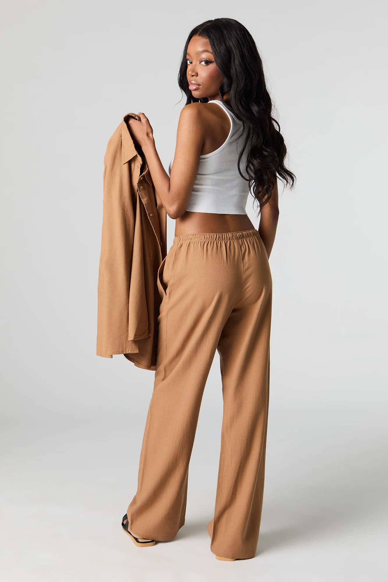 Linen-Blend Drawstring Pant - Image 10