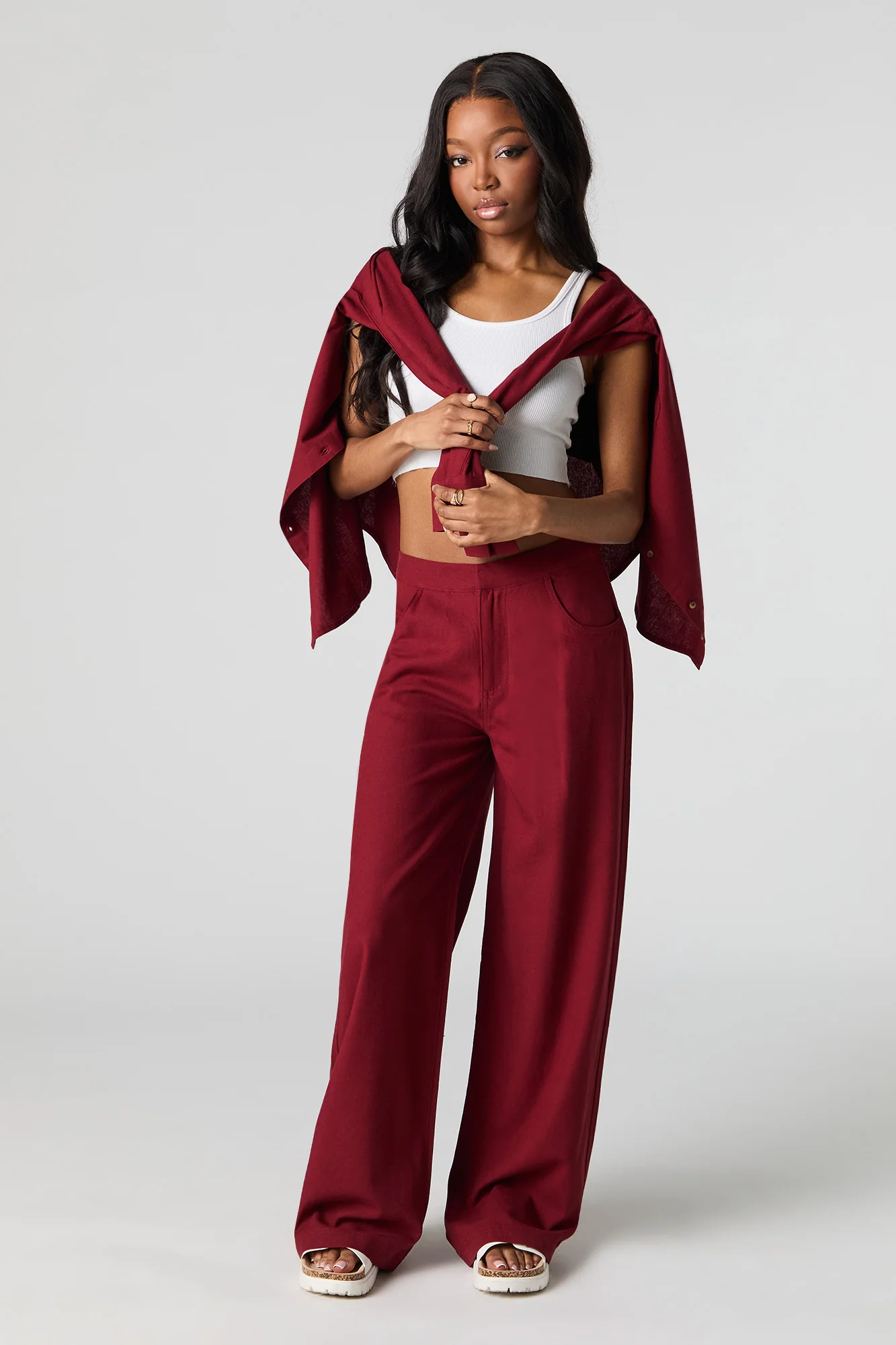 Linen-Blend Straight Leg Pant - Image 10