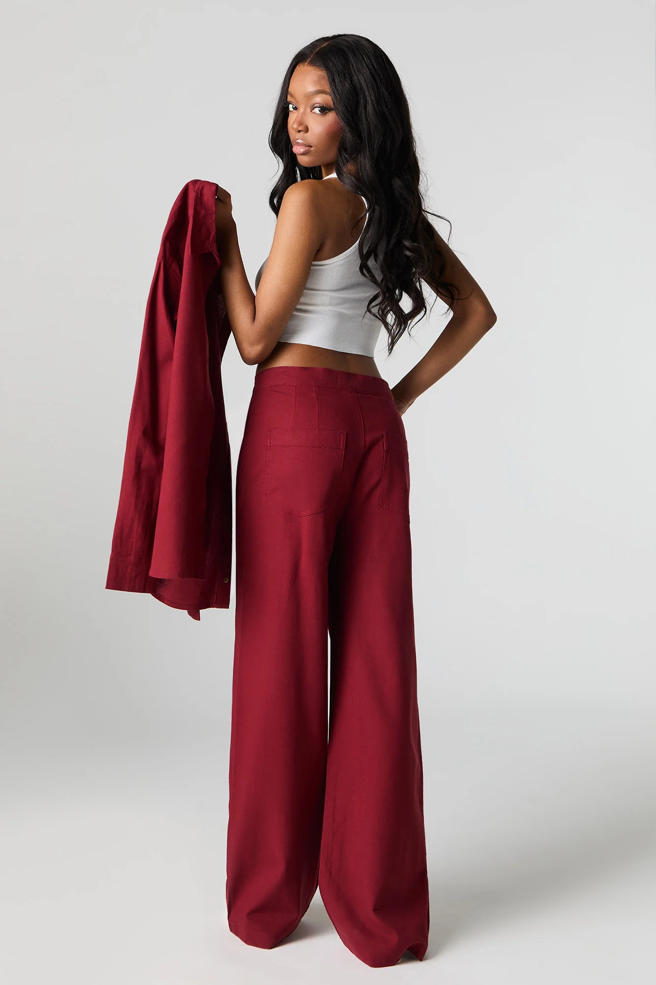 Linen-Blend Straight Leg Pant - Image 12