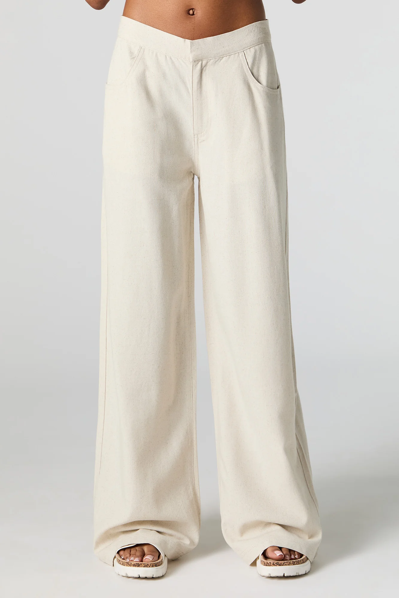 Linen-Blend Straight Leg Pant - Image 2