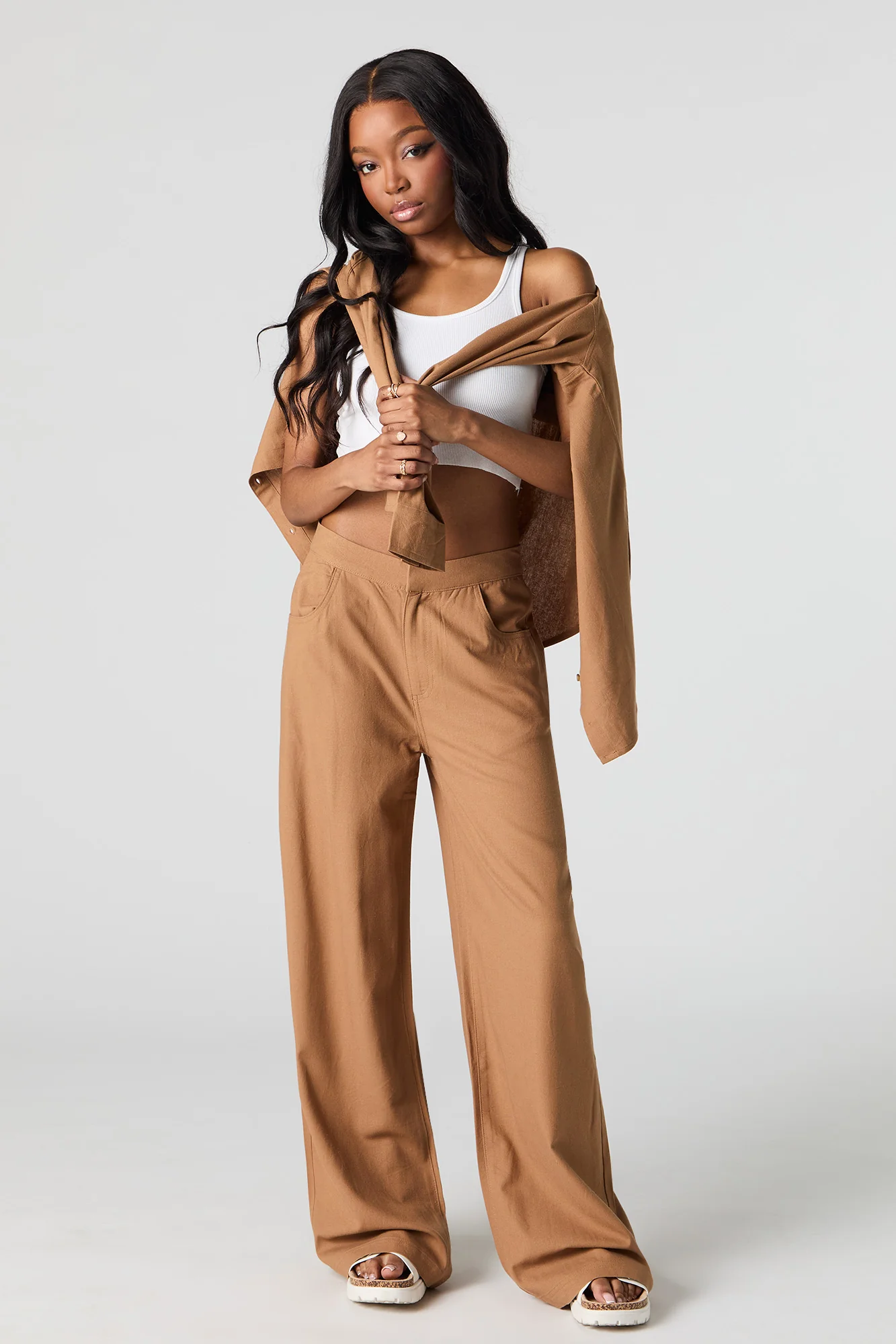 Linen-Blend Straight Leg Pant - Image 7