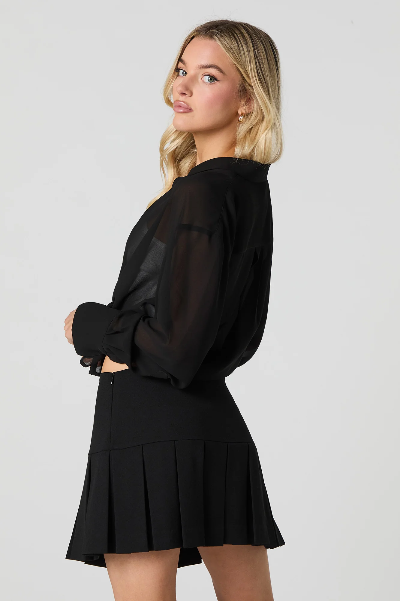 Minijupe-short plissée - Image 6