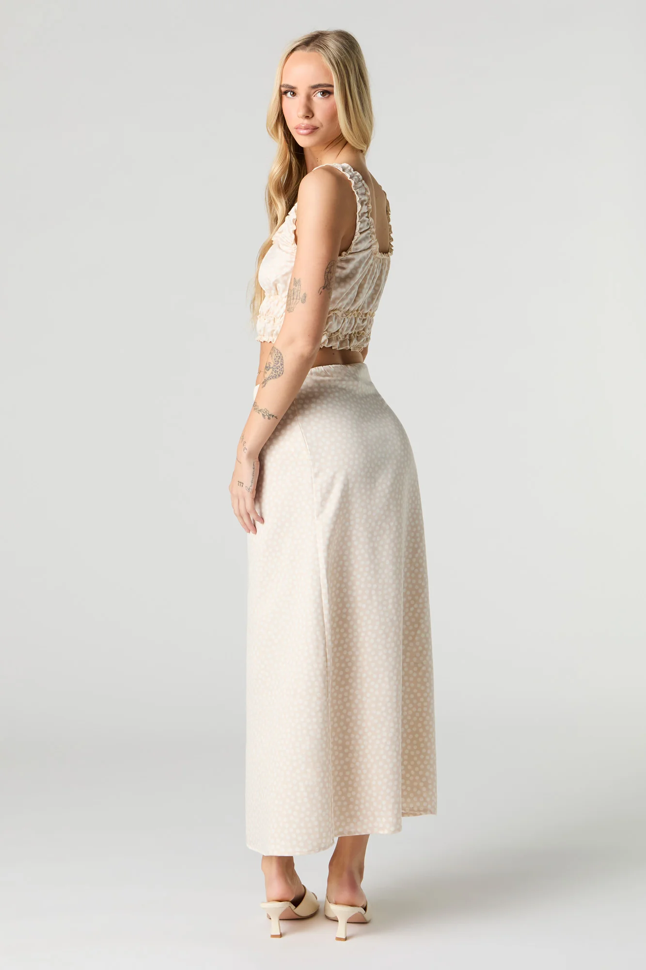 Jupe maxi en satin - Image 18