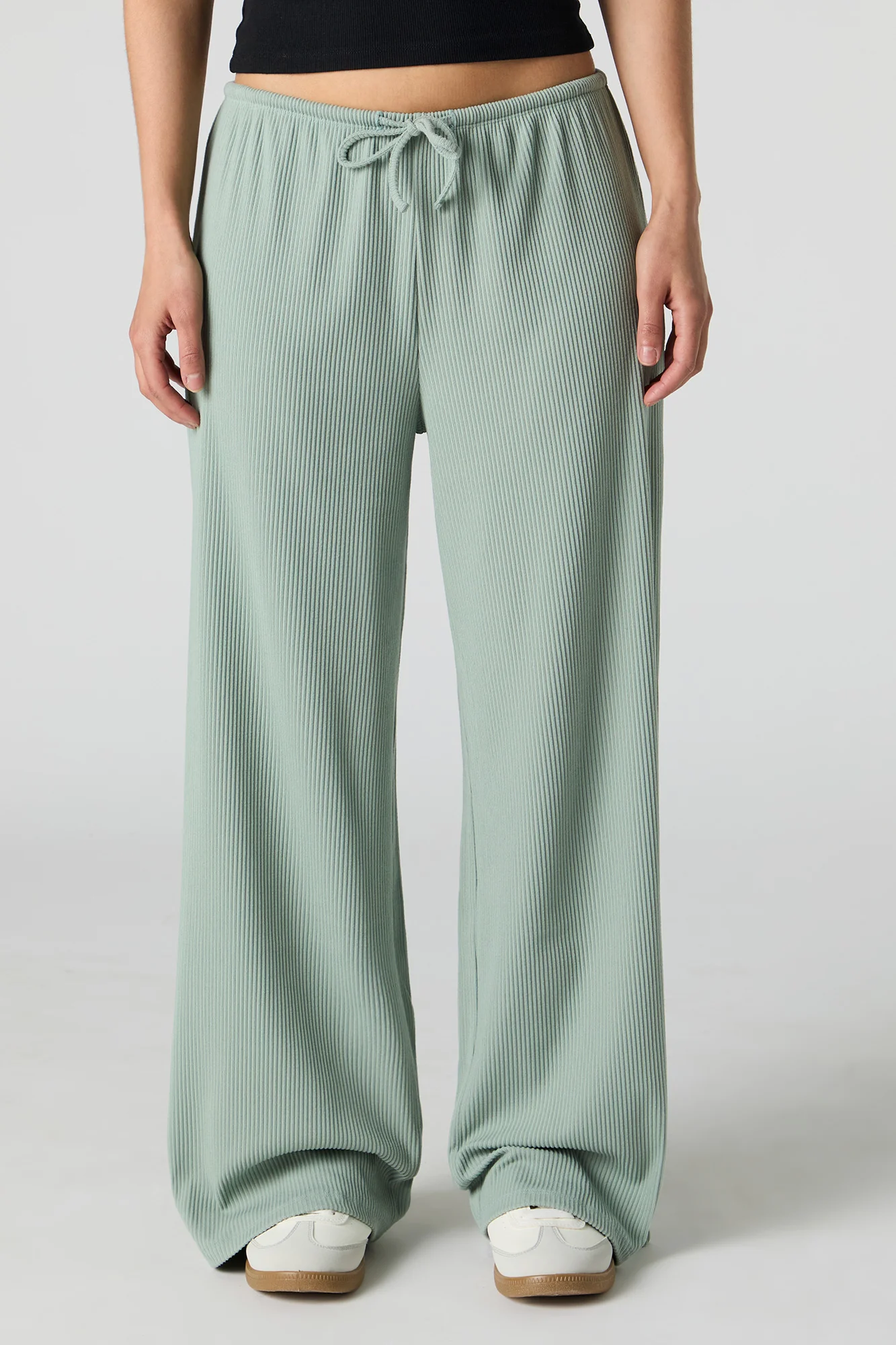Soft Ribbed Wide Leg Pant - Image 5