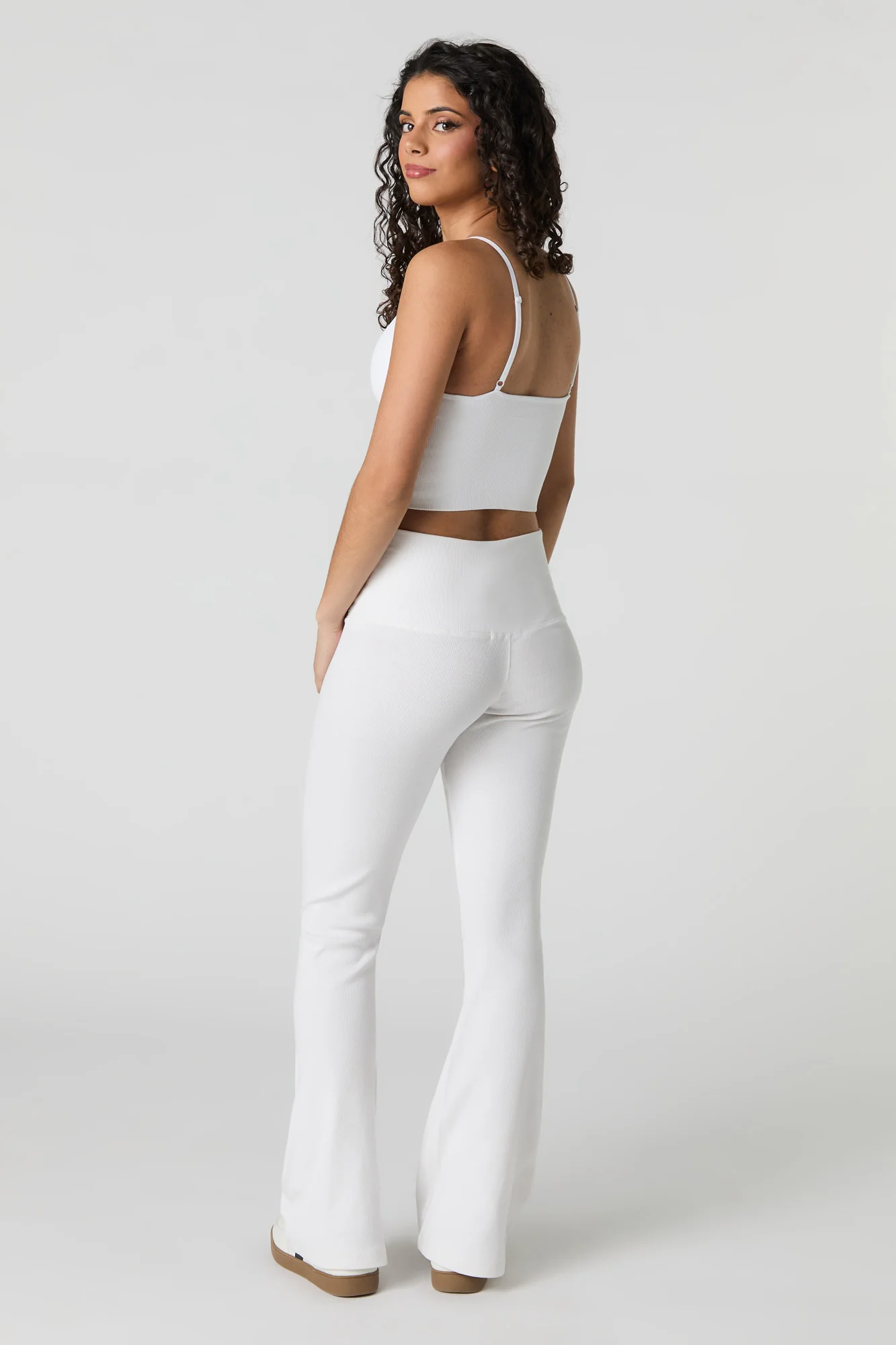 Ribbed V-Waist Flare Pant - Image 12