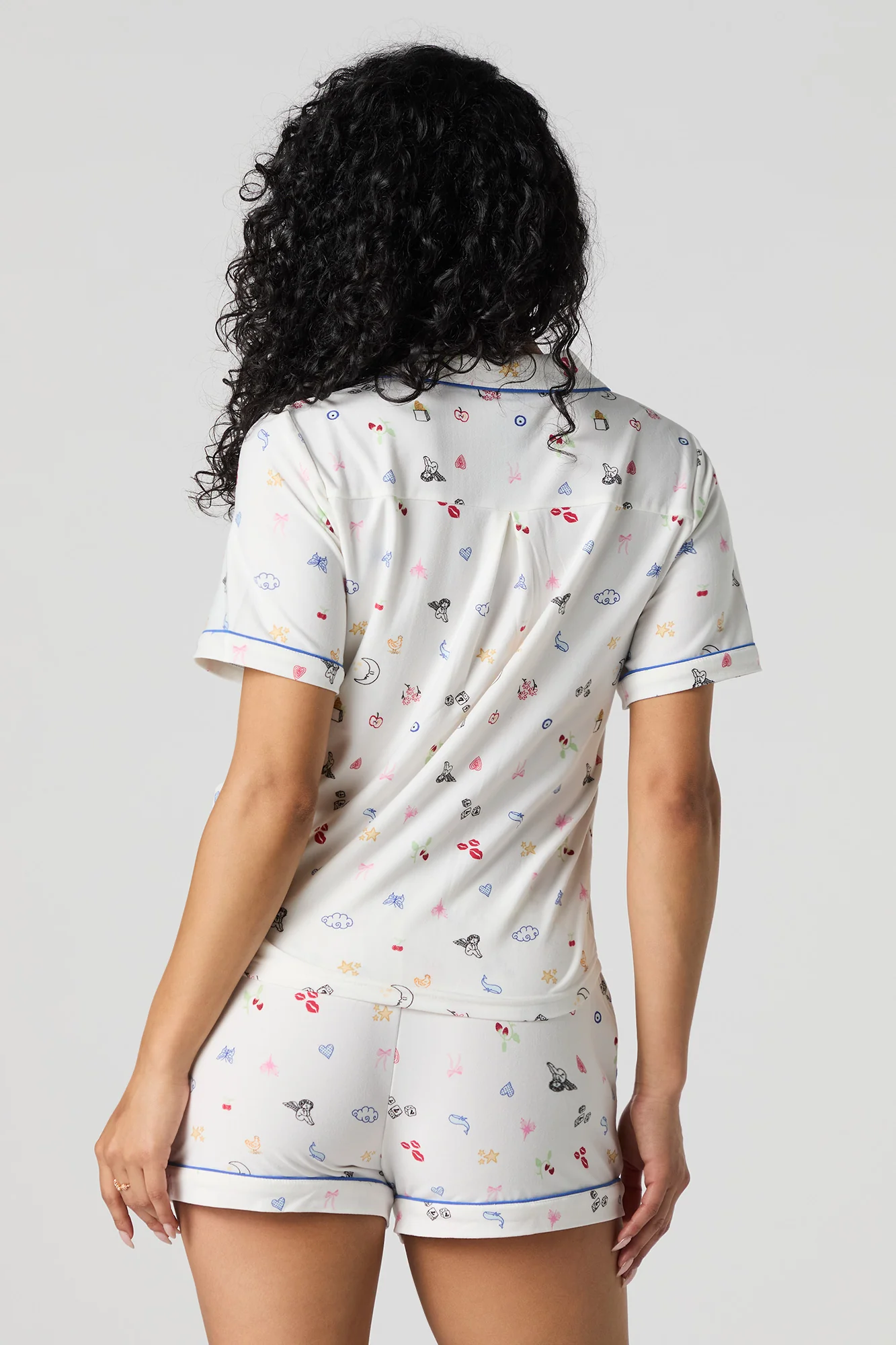 Printed Pajama Short - Image 8