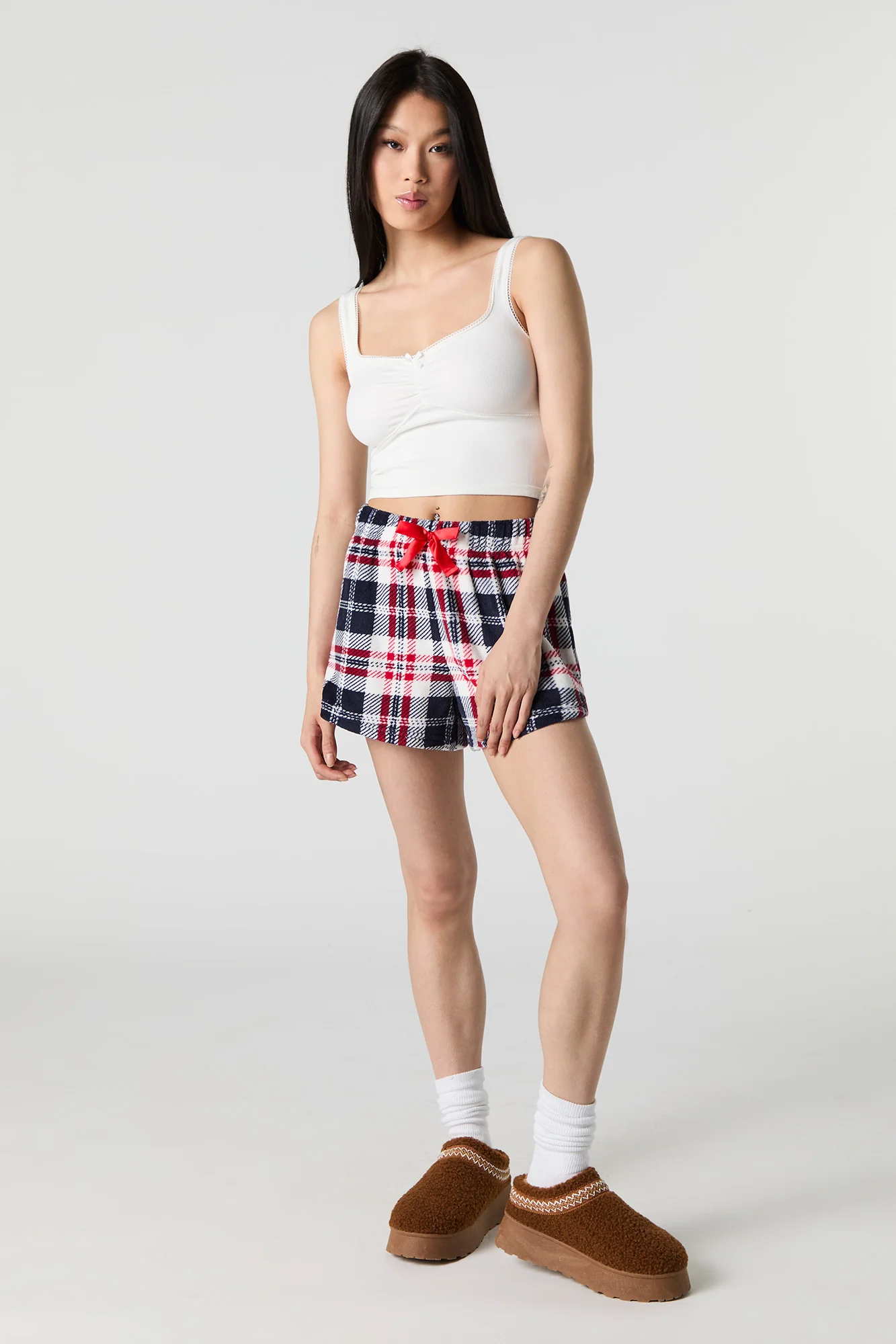 Printed Plush Pajama Short - Image 15