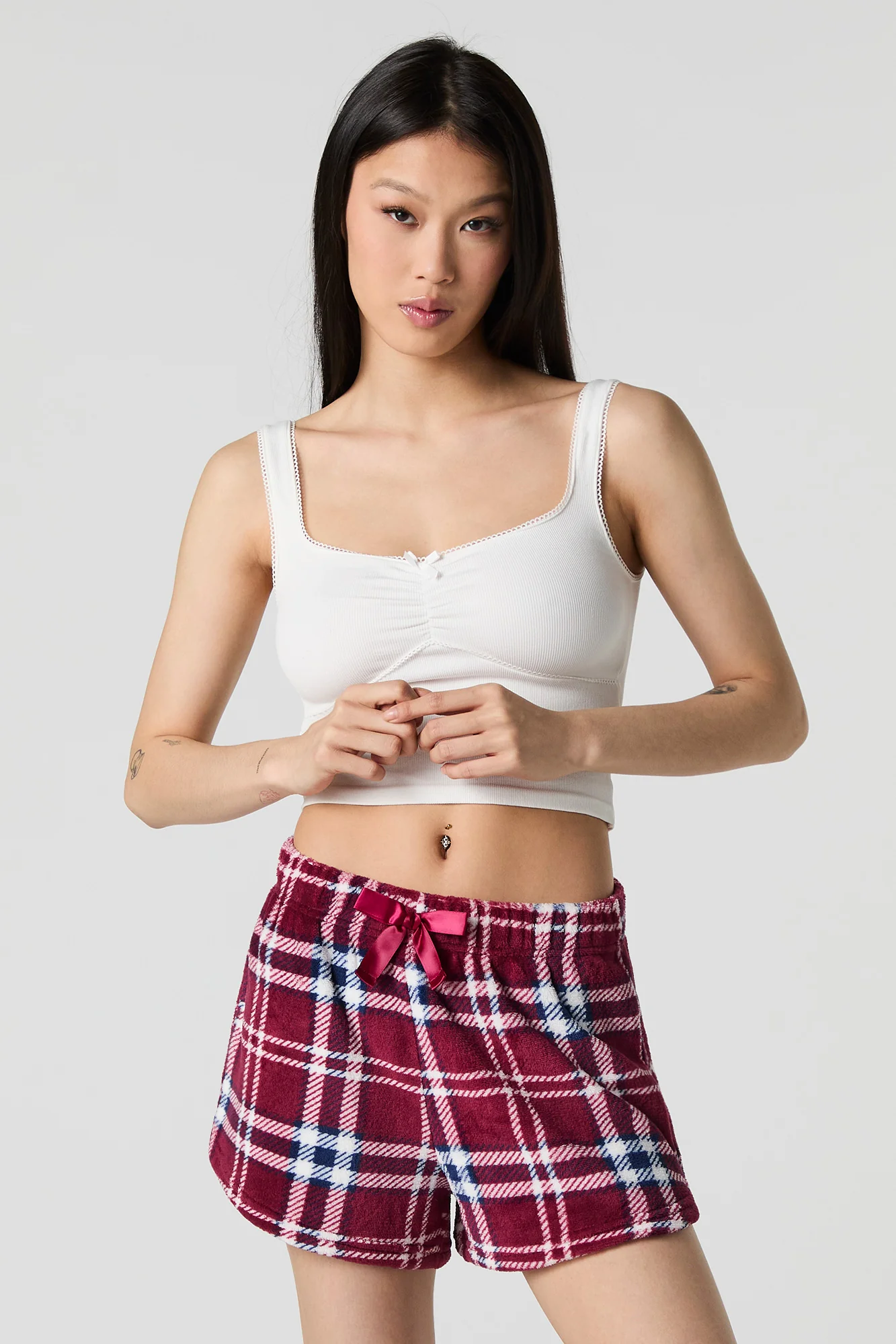Printed Plush Pajama Short - Image 16