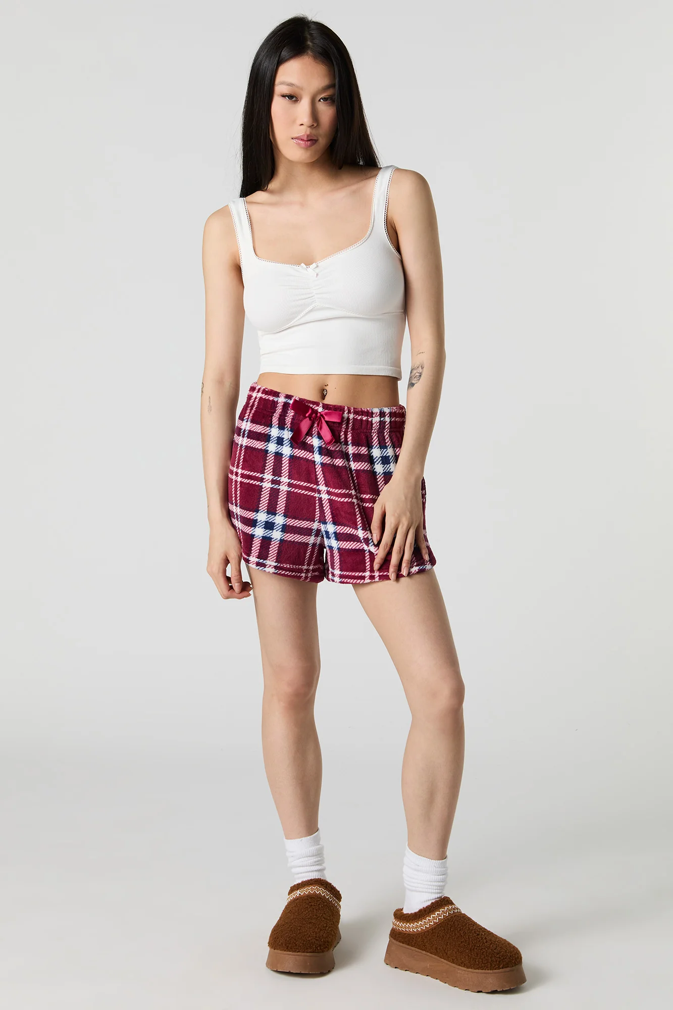 Printed Plush Pajama Short - Image 18
