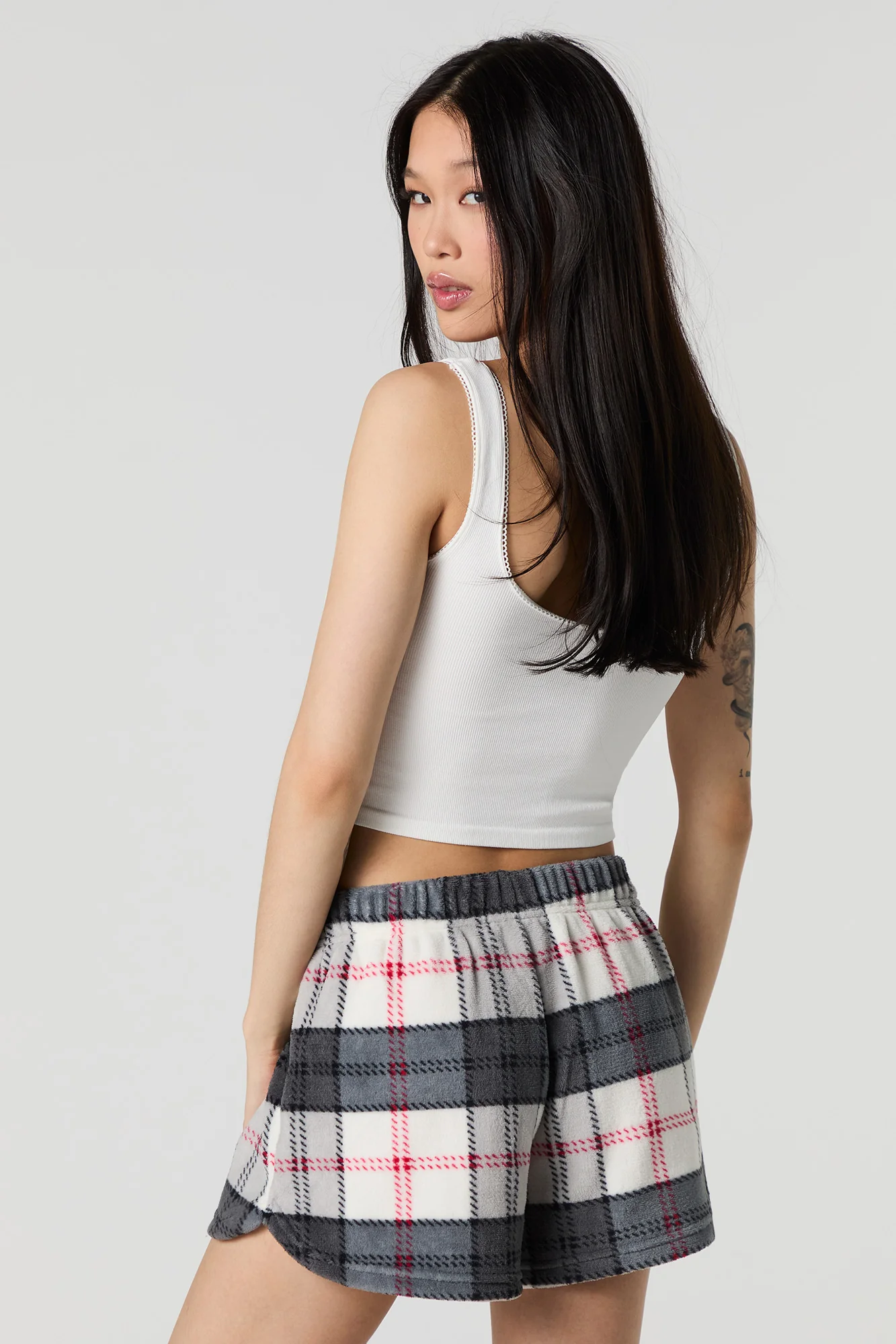 Printed Plush Pajama Short - Image 2