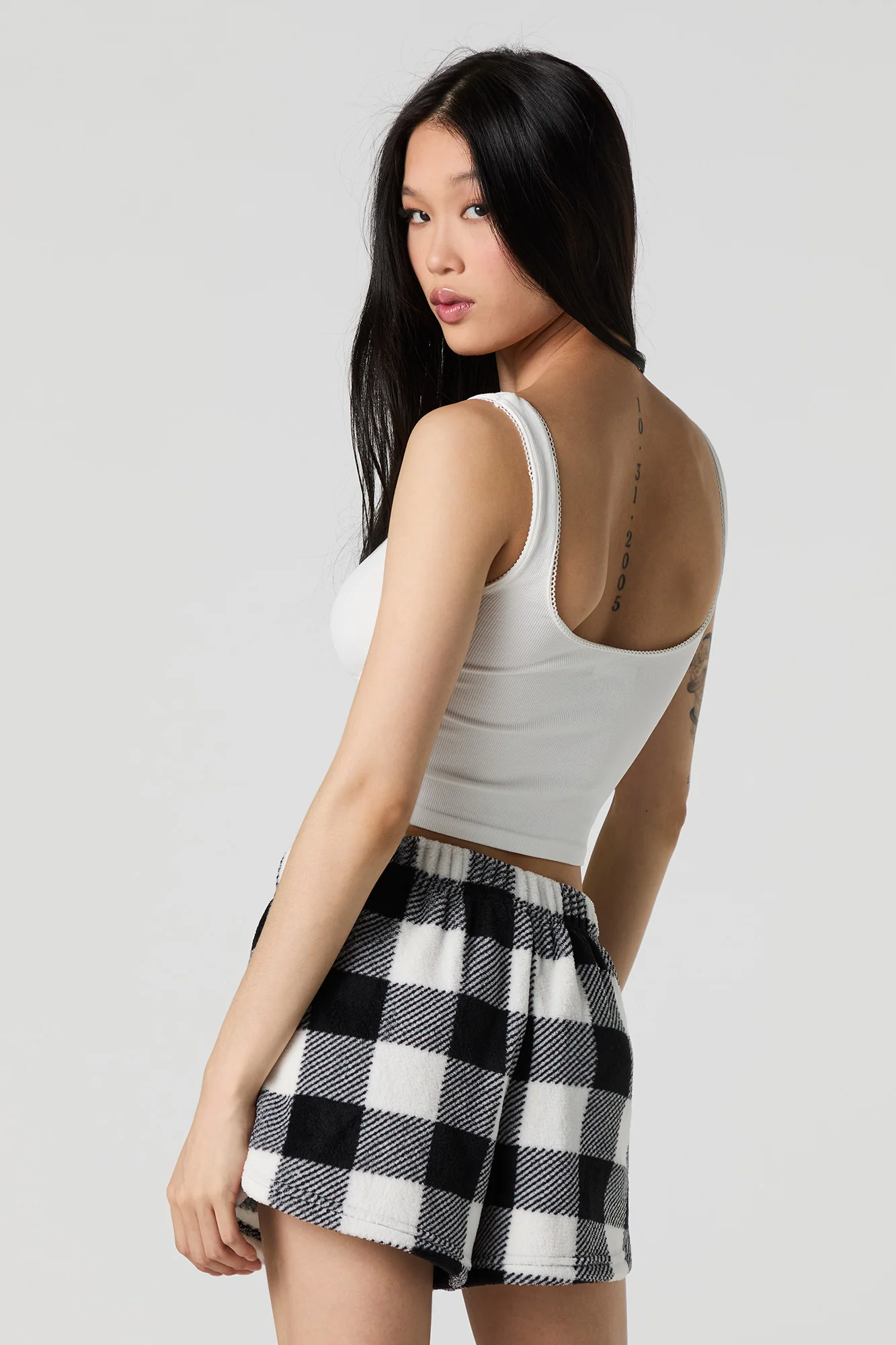 Printed Plush Pajama Short - Image 20