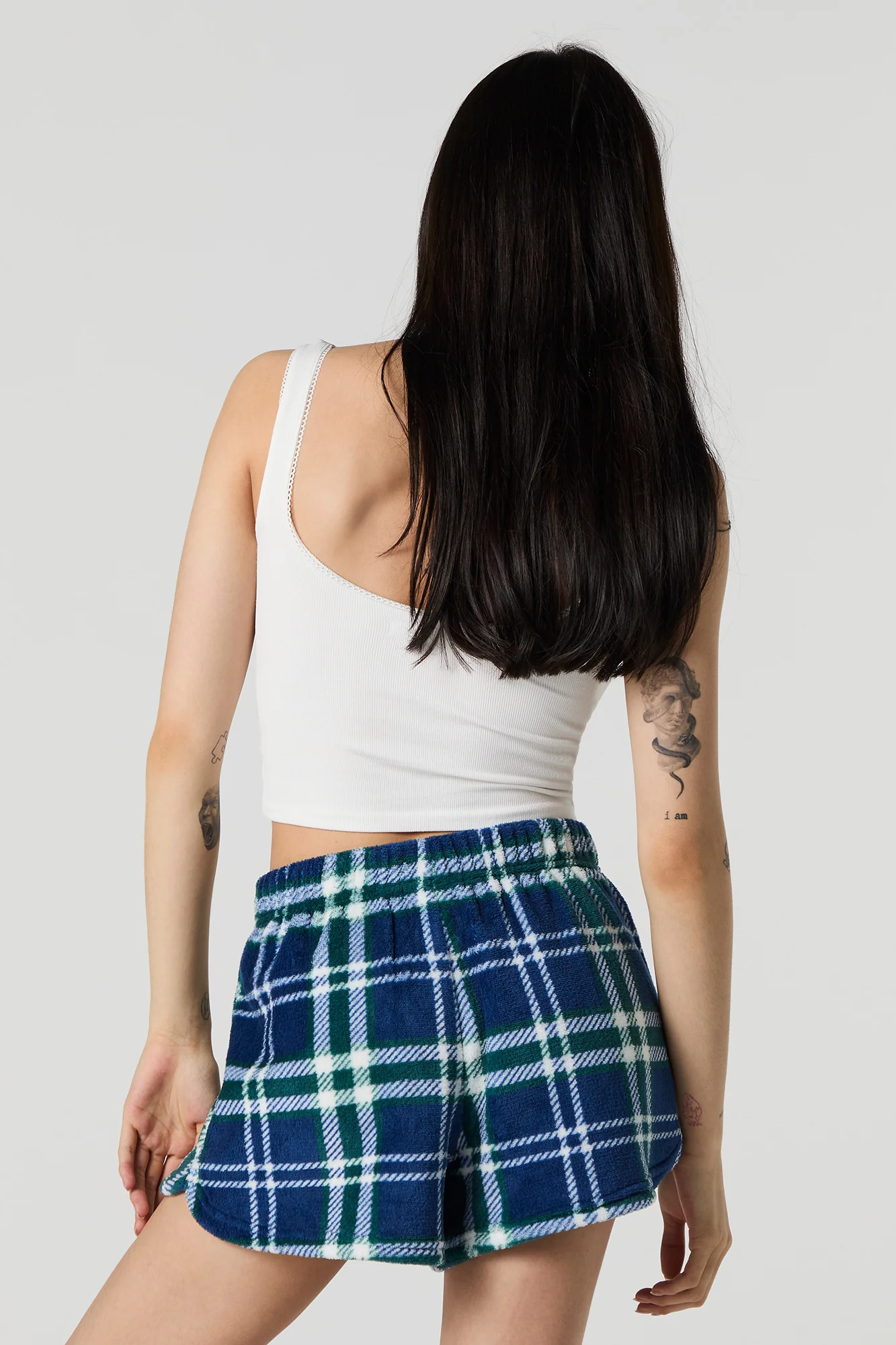 Printed Plush Pajama Short - Image 5
