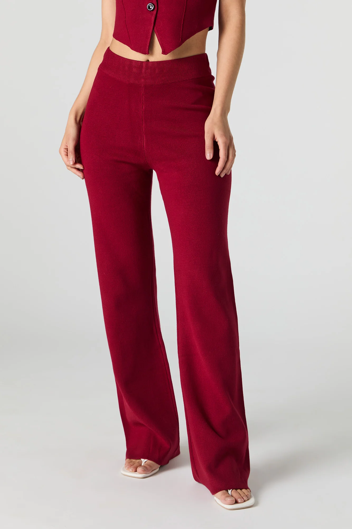 Pantalon en tricot à jambe large - Image 2
