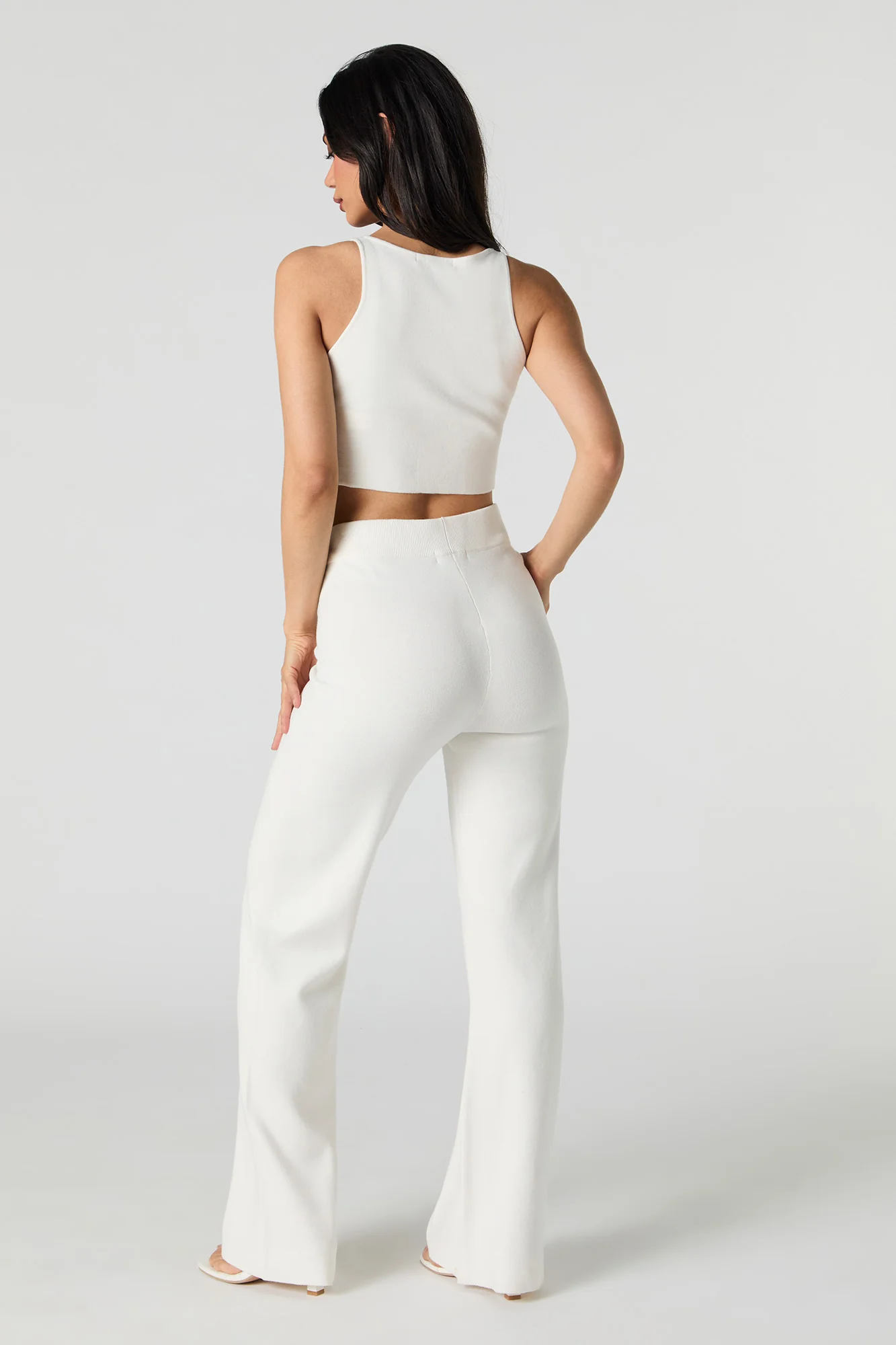 Pantalon en tricot à jambe large - Image 9