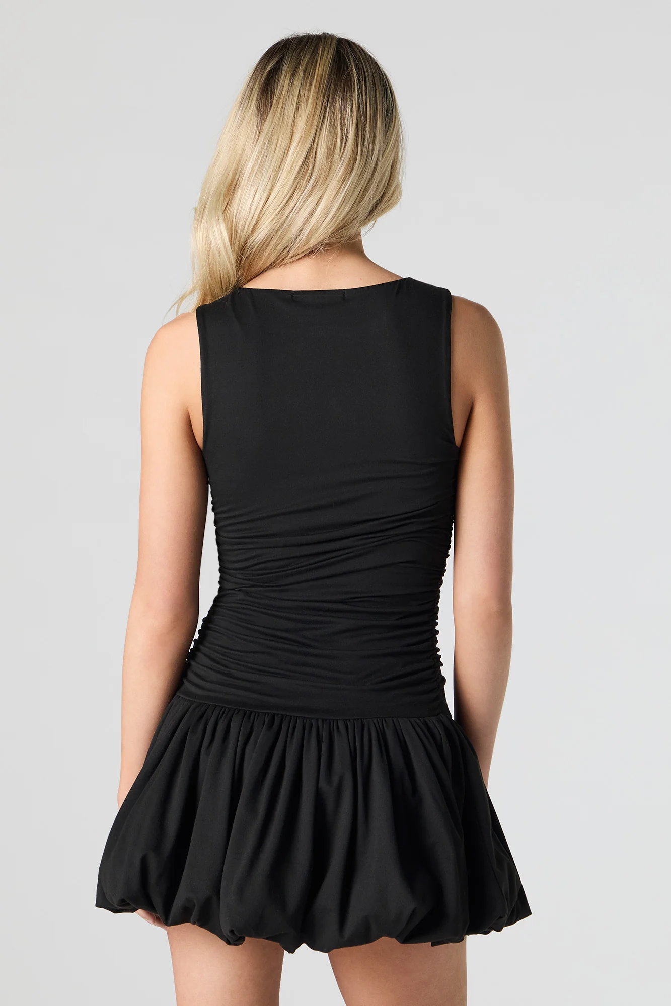 Ruched Mini Bubble Dress - Image 2