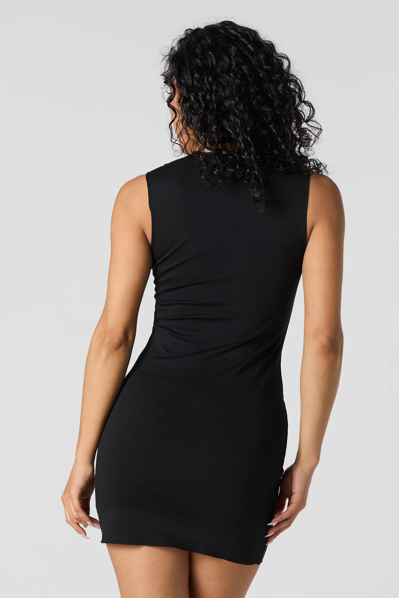 Faux Pocket Bodycon Mini Dress - Image 5