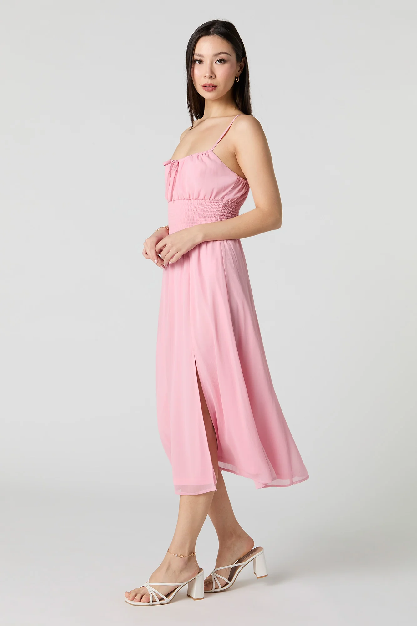 Chiffon A-Line Midi Dress - Image 14