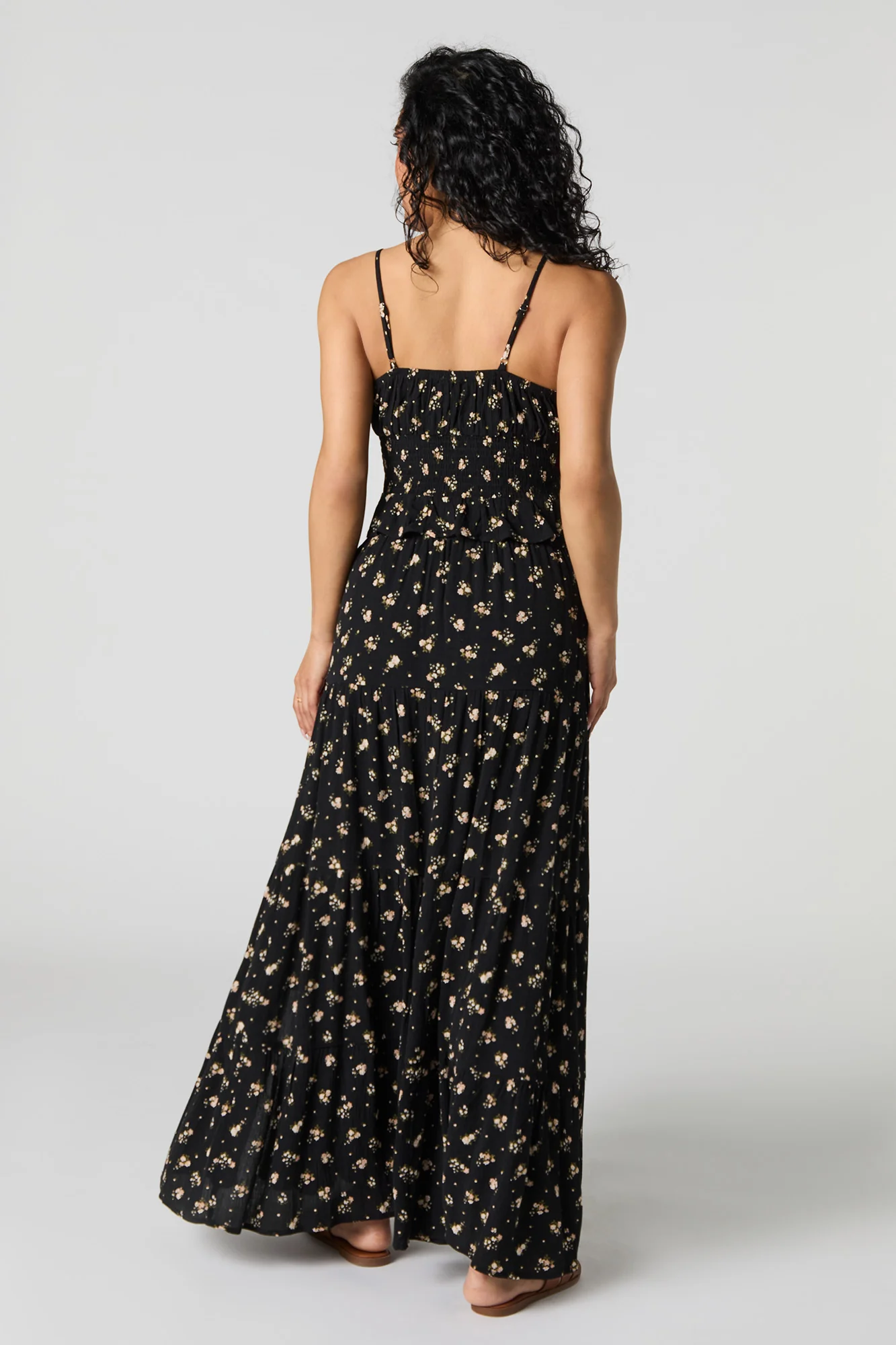 Floral Tiered Slit Maxi Skirt - Image 7