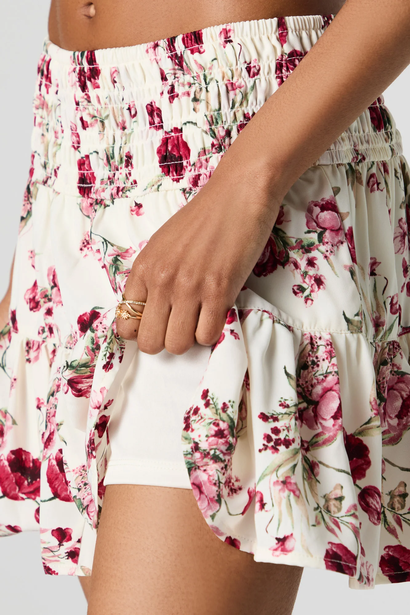 Floral Tiered Mini Skort - Image 5