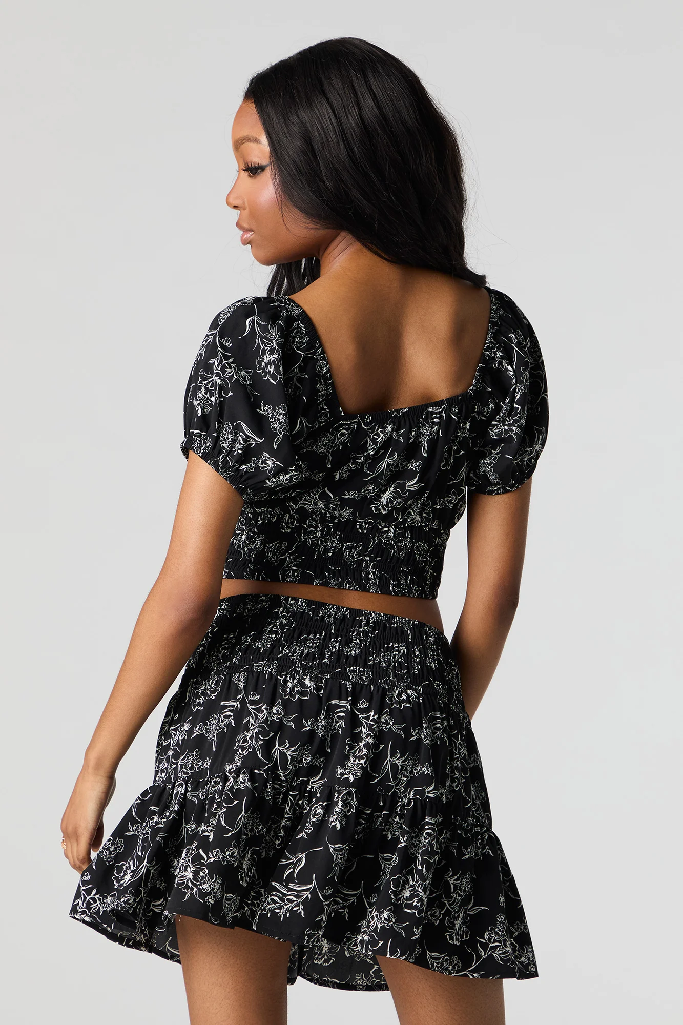 Floral Tiered Mini Skort - Image 7